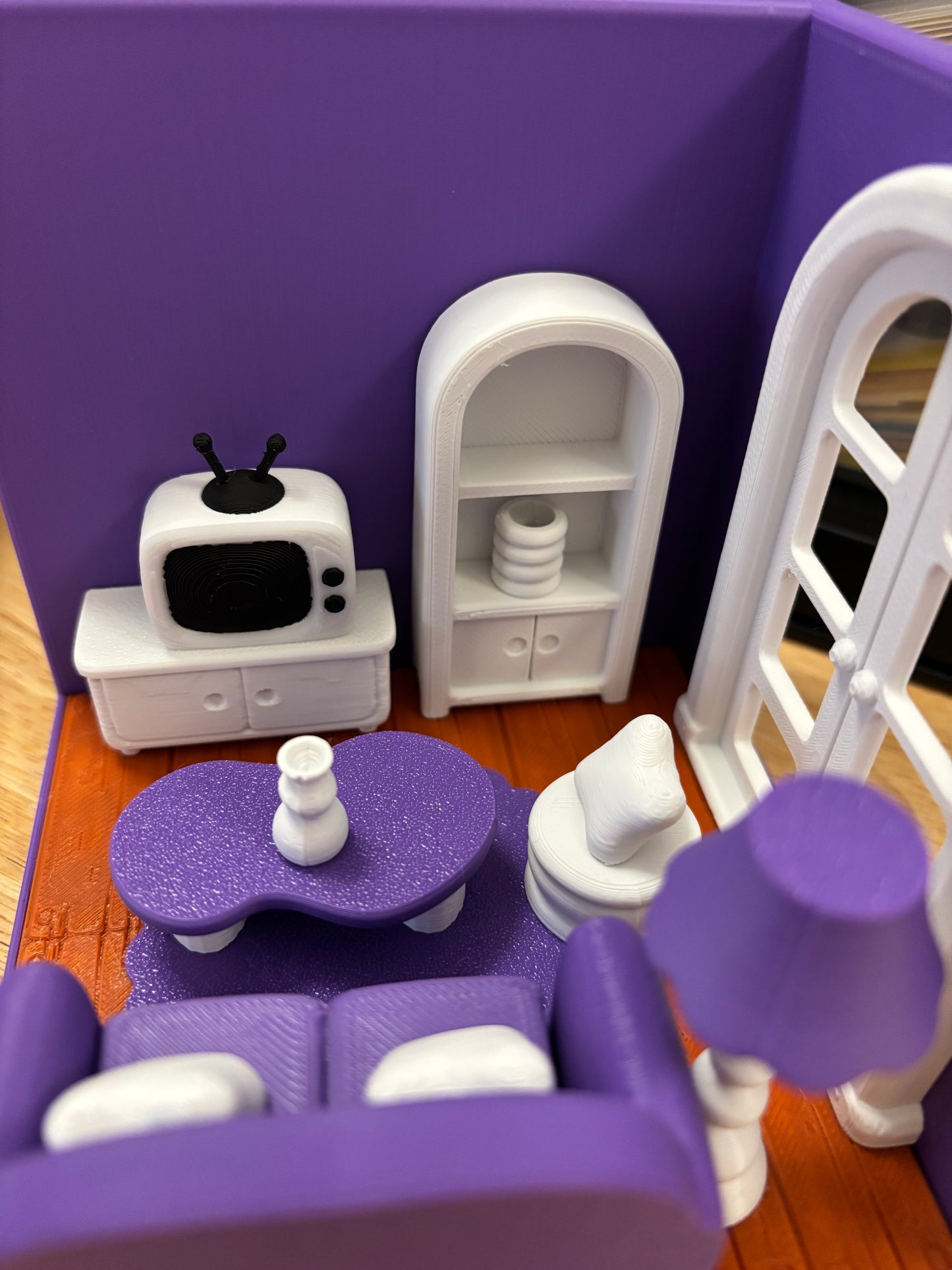 Custom Tiny Living Room, 3D printed living room, living room, Tiny Room