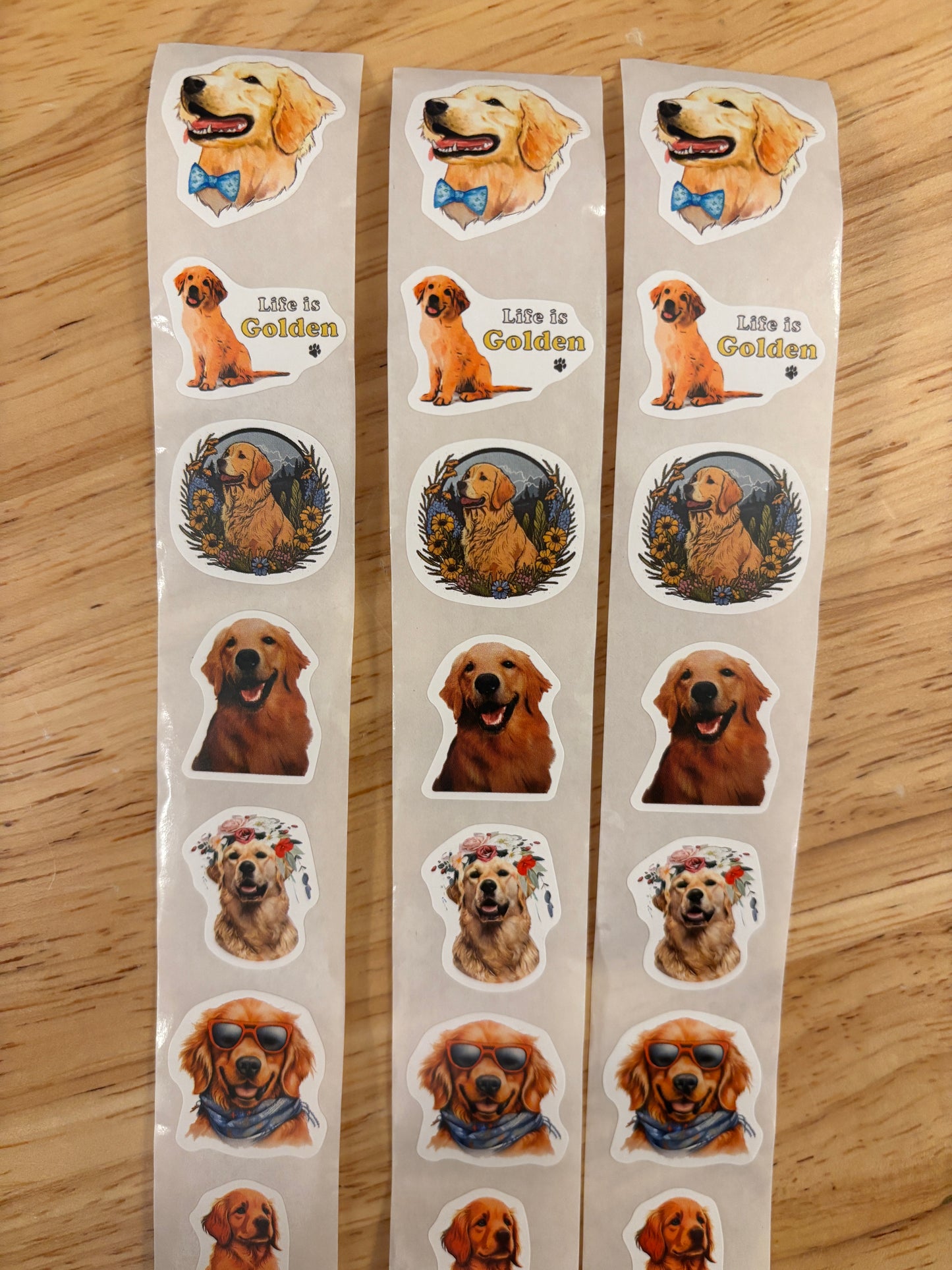 30 pcs Golden Retriever sticker Packs