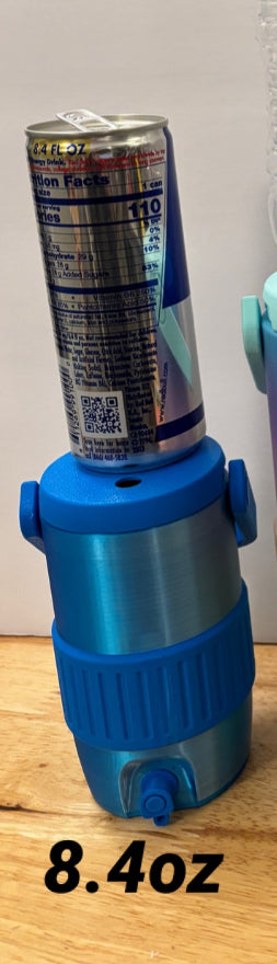 8.4 oz Can Holder with Handle, 3D printed Can holder, Can Holder with lid
