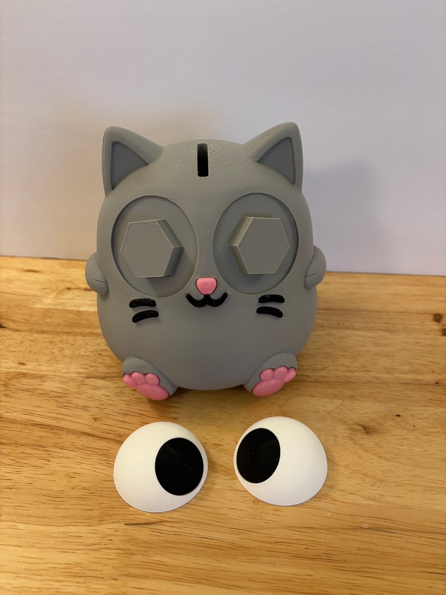 Cat Piggy bank, 3D printed Cat bank, Custom Colors Available