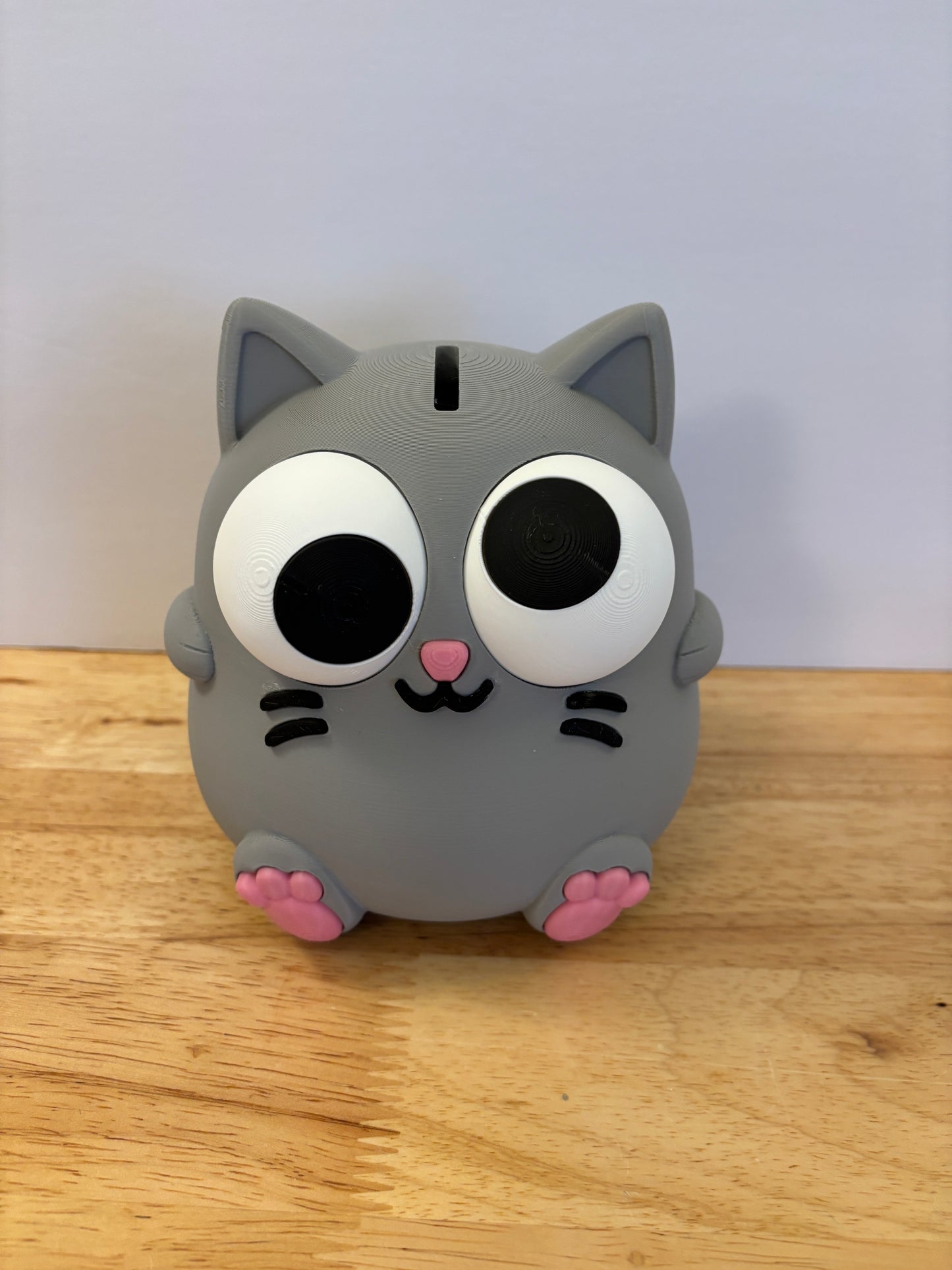 Cat Piggy bank, 3D printed Cat bank, Custom Colors Available