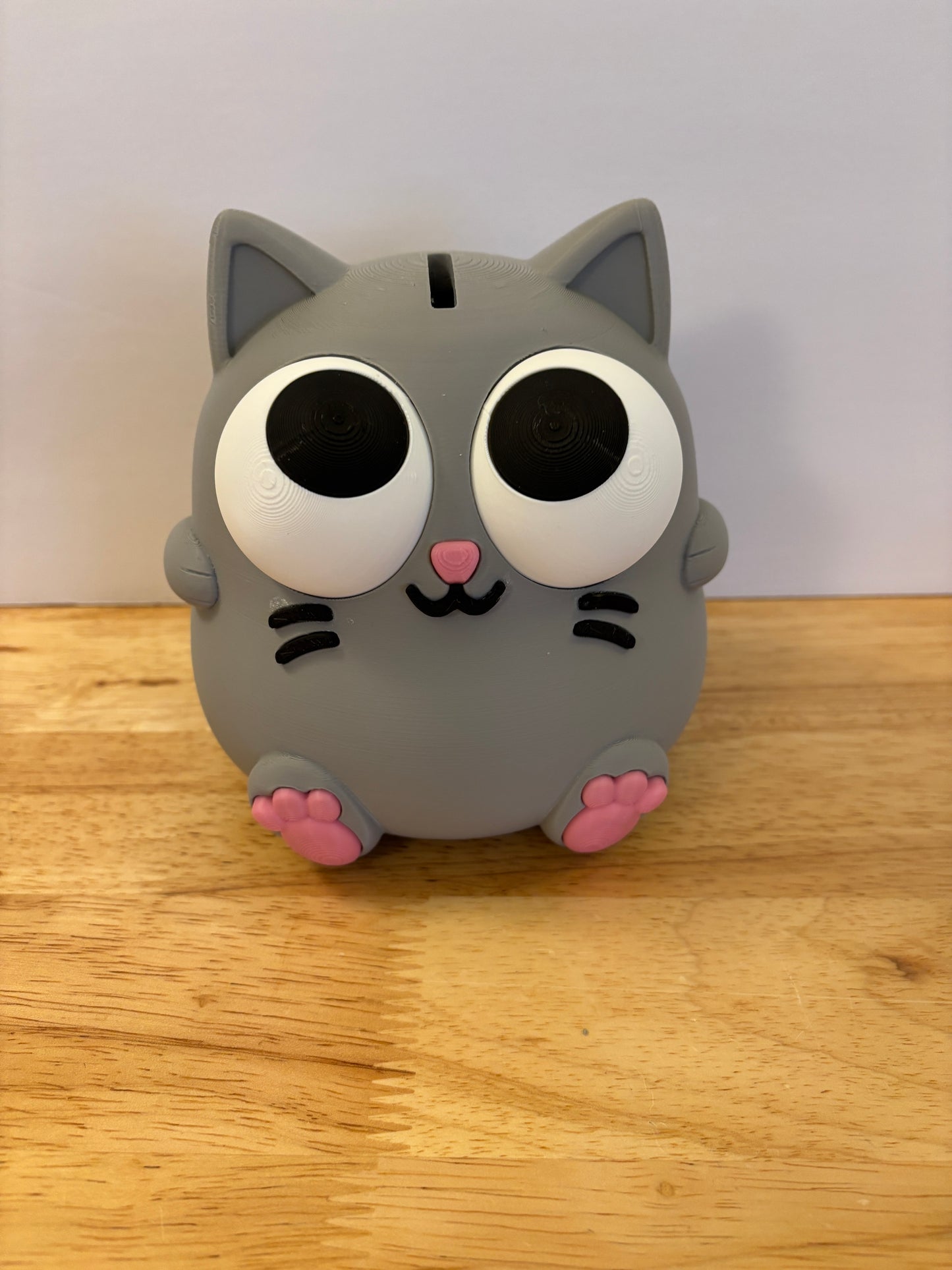 Cat Piggy bank, 3D printed Cat bank, Custom Colors Available