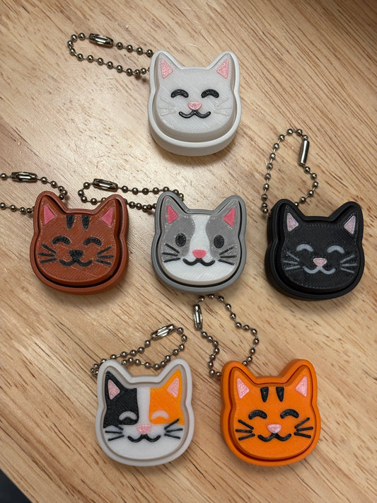 Custom Clicky Cat Keychain, Fidget Kitty Keychain, Kitty Fidget keychain, Clicky Cat keychain