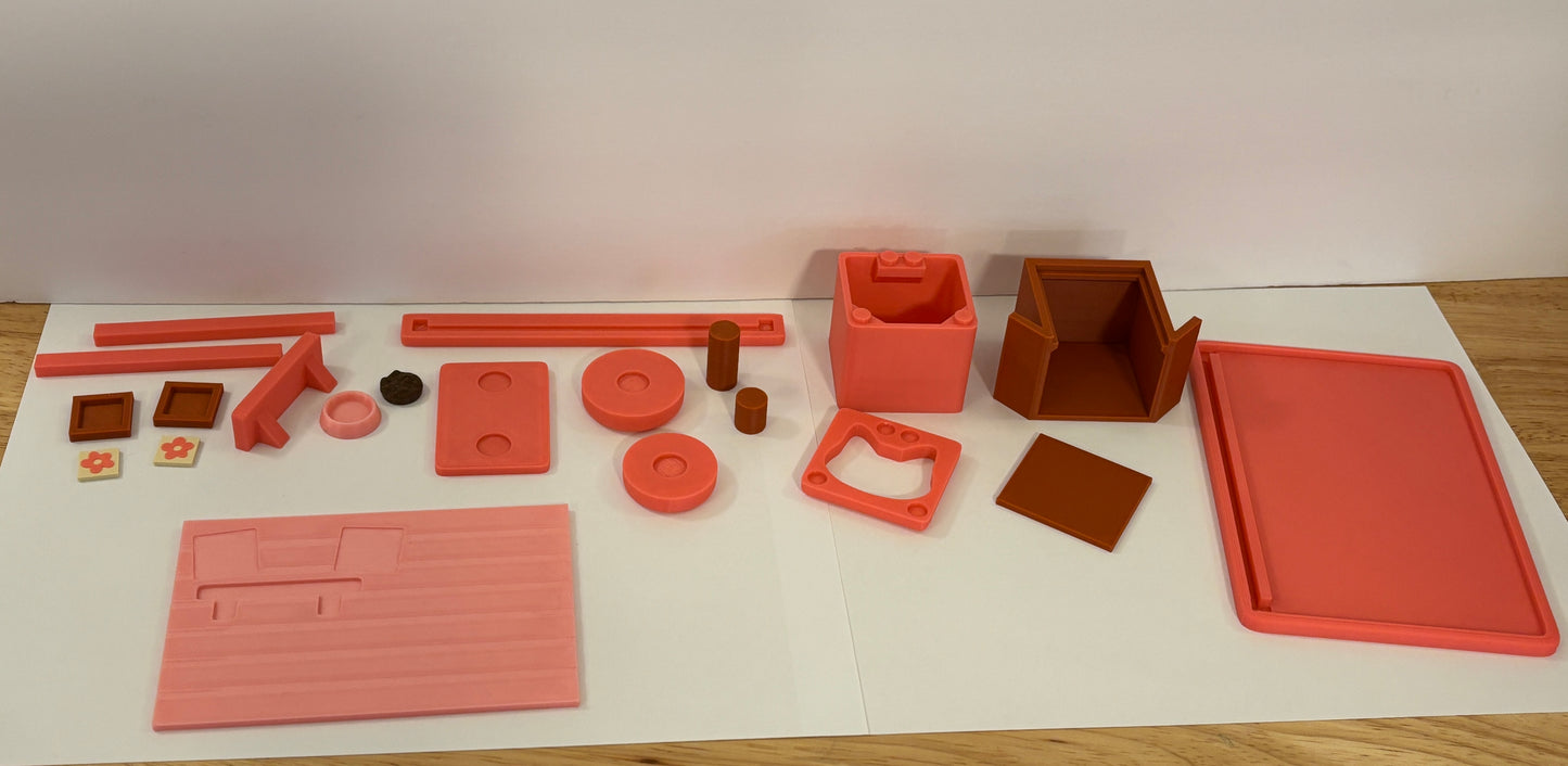 DIY Kitty Playset, Cute Cat playset, 3d printed Cat playset, Catio for kitties