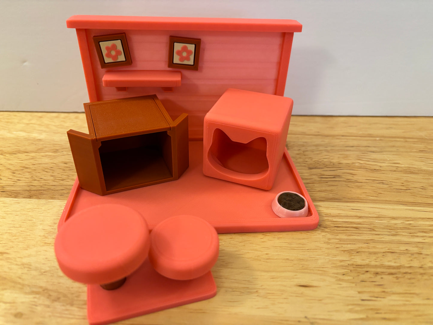 DIY Kitty Playset, Cute Cat playset, 3d printed Cat playset, Catio for kitties