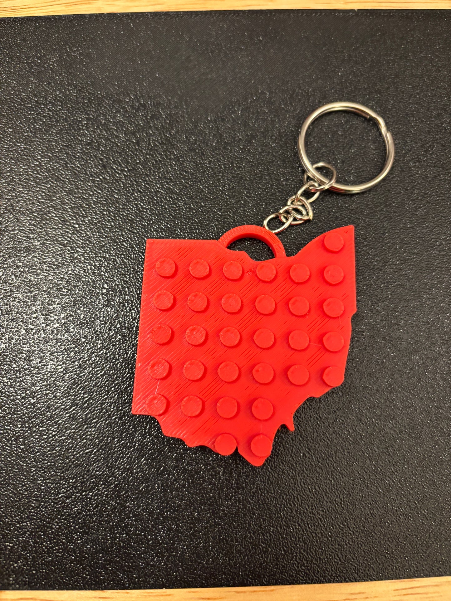 Any State Keychain with heart, Keychain with marker, 3D printed state key chain, State Key chain
