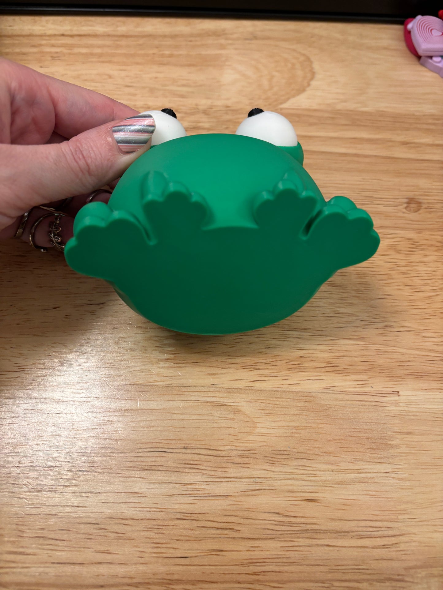 Cute Frog, Desktop Frog, 3D printed Frog