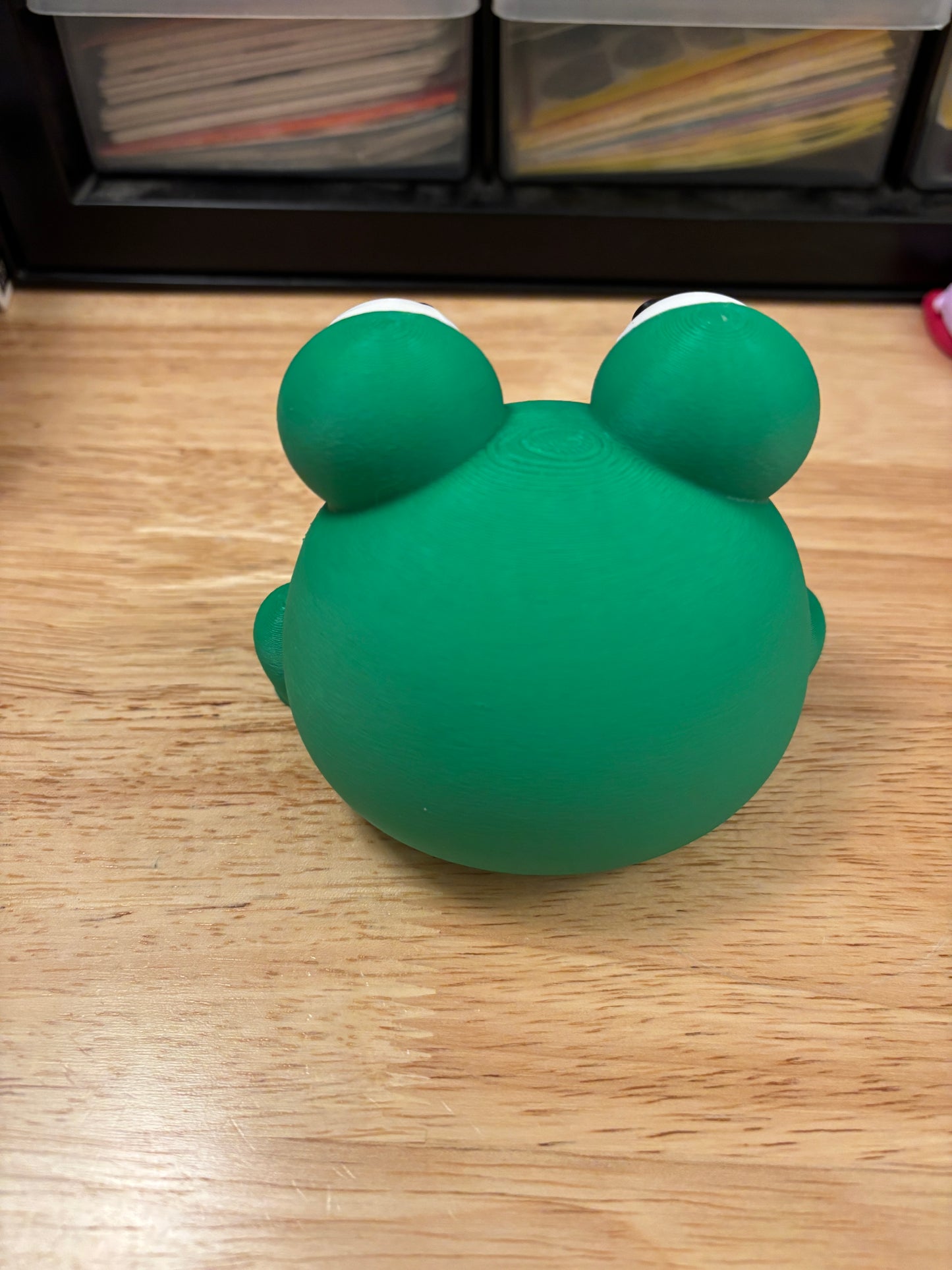 Cute Frog, Desktop Frog, 3D printed Frog