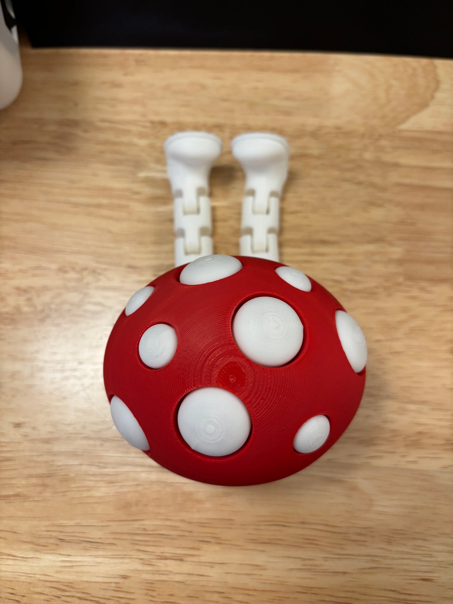Sitting Mushroom with legs, 3D printed Mushroom with legs