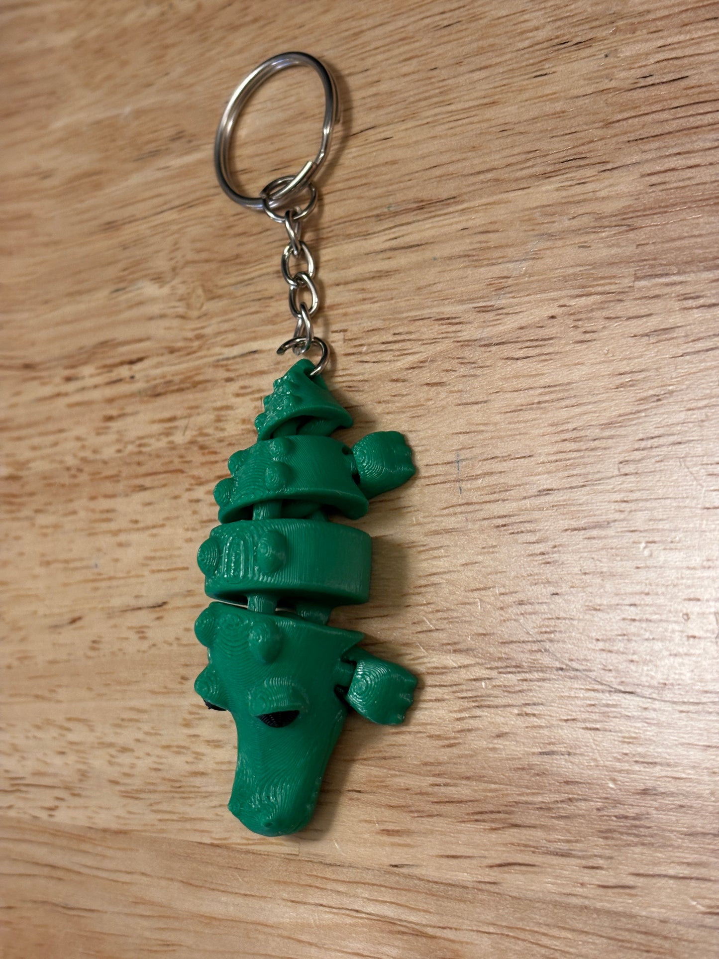 Alligator Key chain, 3D printed keychain, gator keychain, Gator Key chain, Flexi Alligator Key Chain
