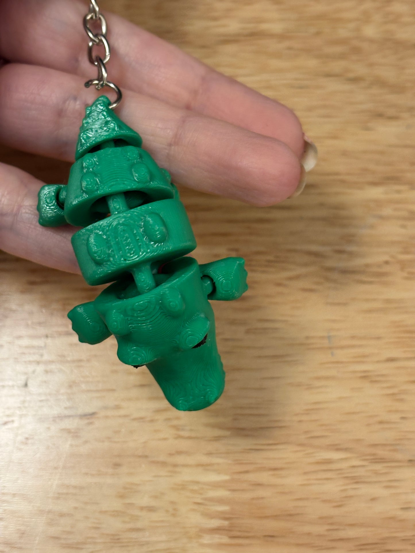 Alligator Key chain, 3D printed keychain, gator keychain, Gator Key chain, Flexi Alligator Key Chain