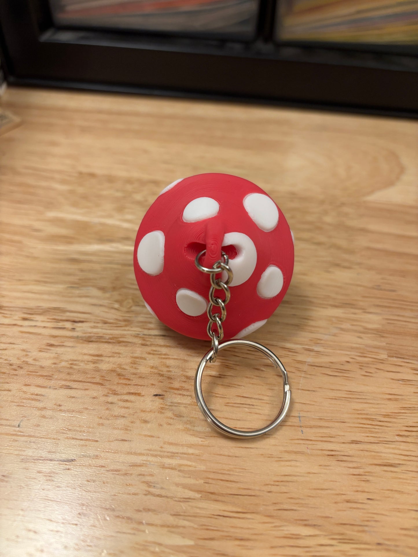 Clicky Toad Mushroom Key chain, 3D printed Toad keychain, Mushroom Toad Keychain, Clicky Keychain