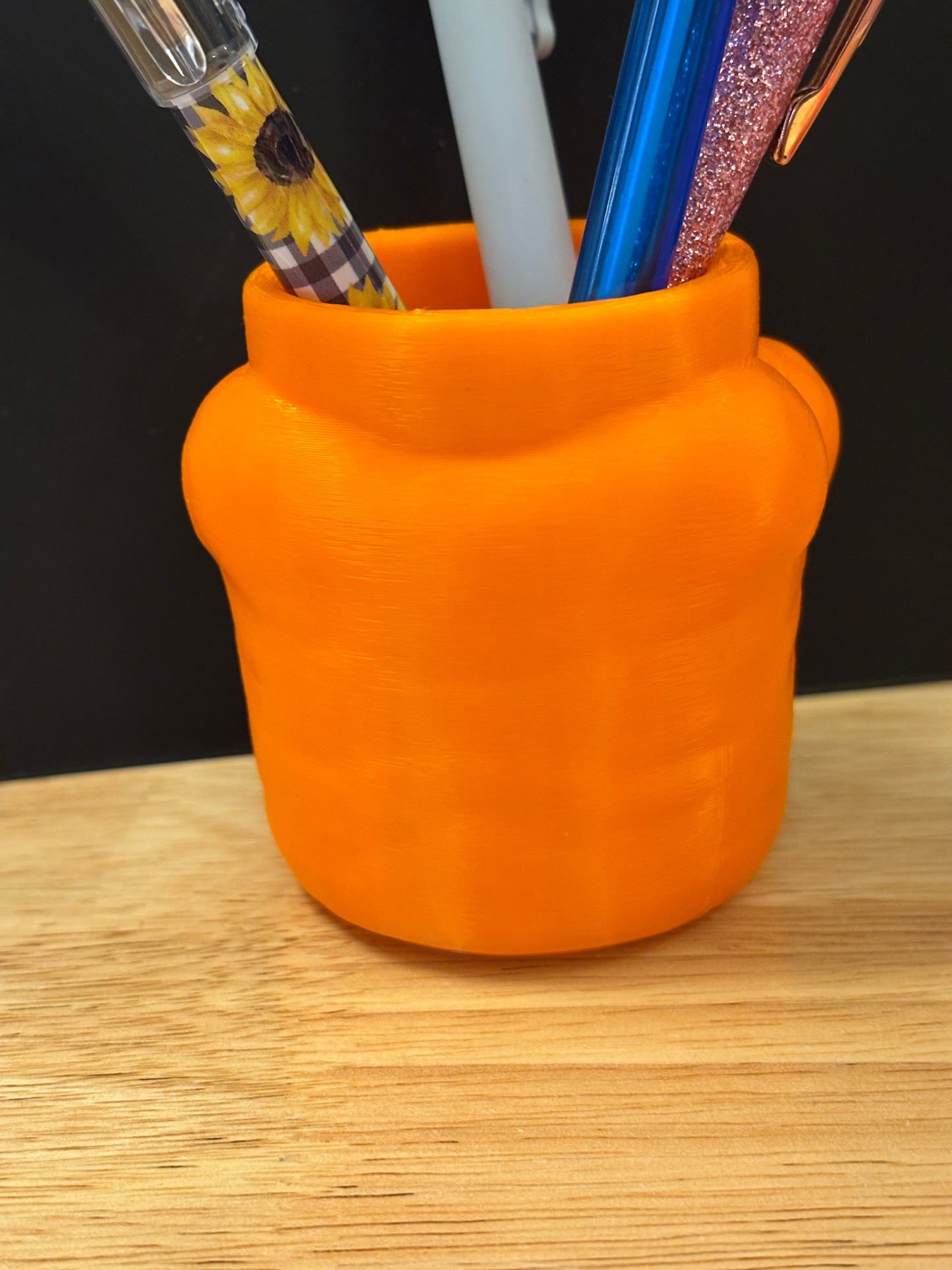 Paw Printed Pencil Holder, Cute Pencil holder, 3D Printed Pencil holder, Hand painted Pencil holder, Toe beans Pencil holder