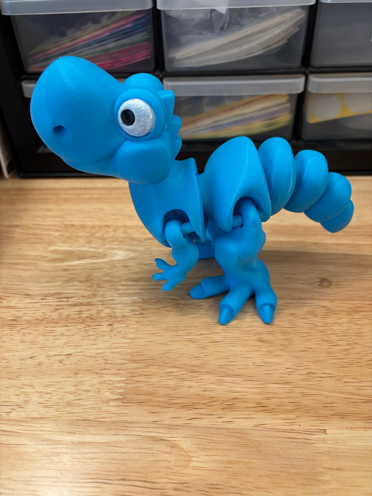 T Rex Dino with flexi legs, 3D printed Dino with legs