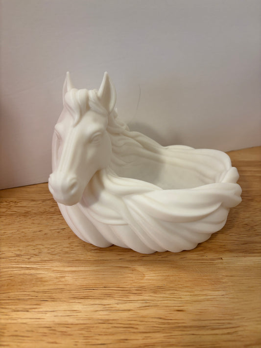 3D printed Horse Key holder bowl, 3D Printed Horse Catchall Bowl, Equestrian Desk Organizer, Horse Bowl
