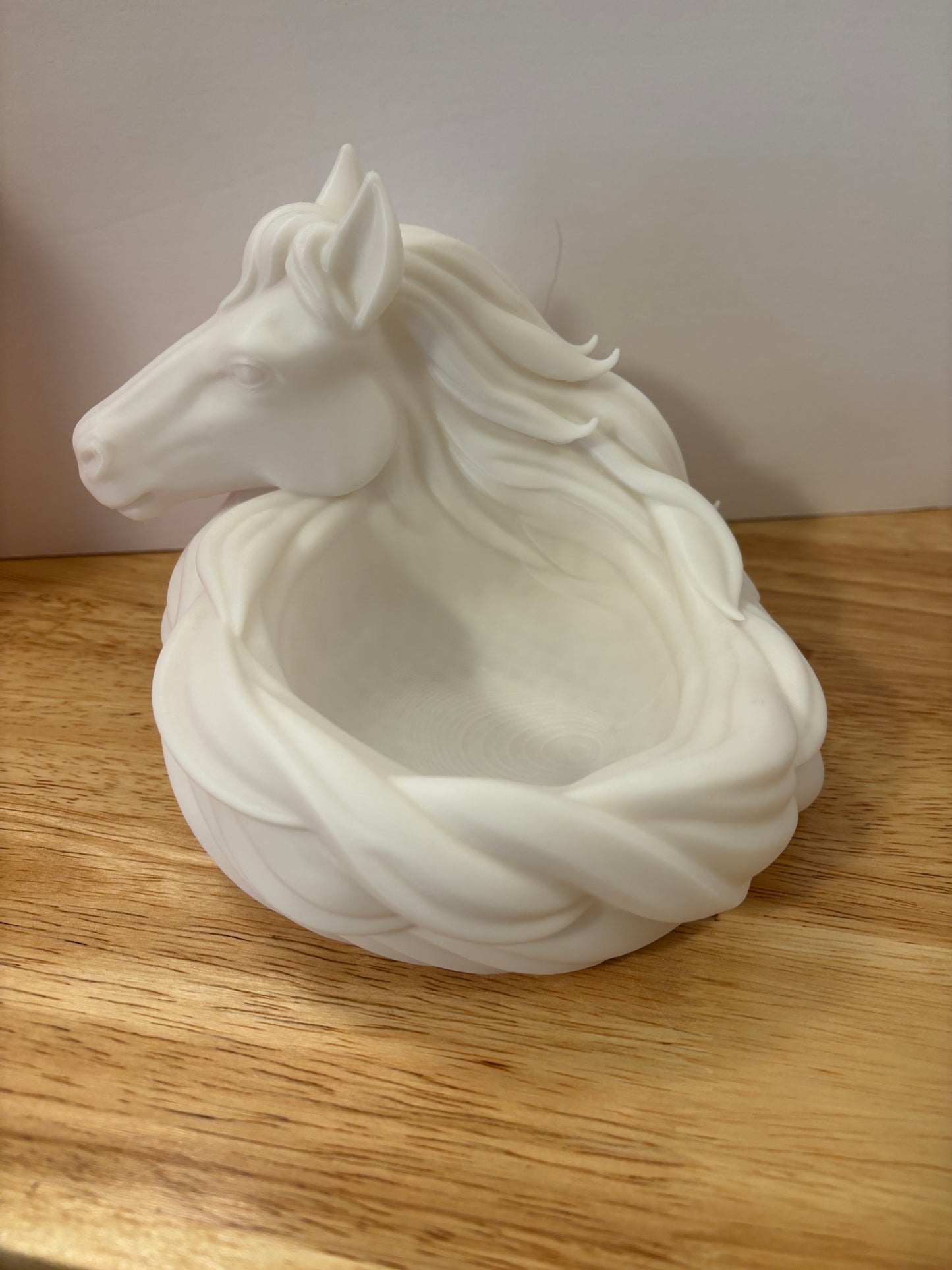 3D printed Horse Key holder bowl, 3D Printed Horse Catchall Bowl, Equestrian Desk Organizer, Horse Bowl
