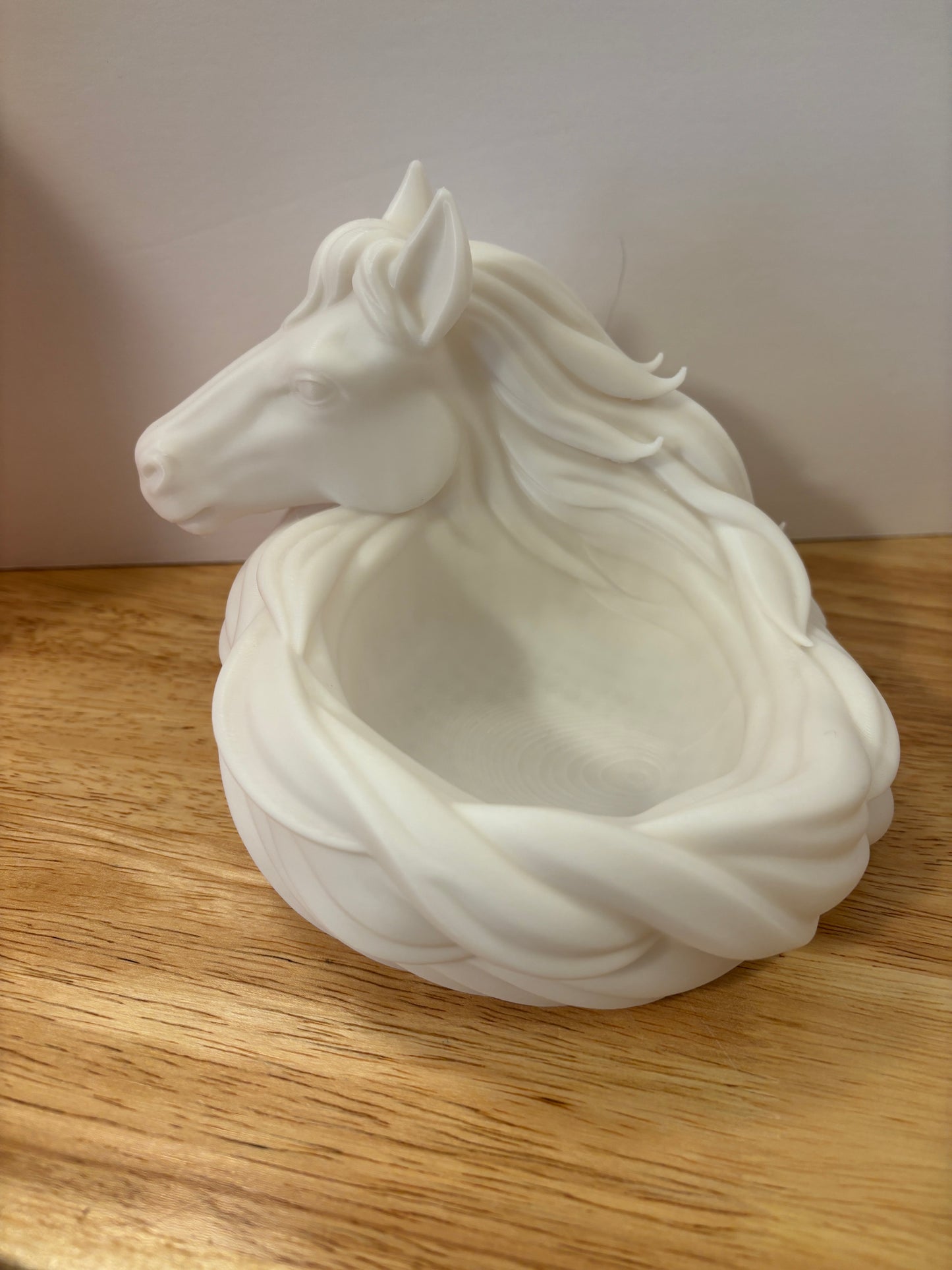3D printed Horse Key holder bowl, 3D Printed Horse Catchall Bowl, Equestrian Desk Organizer, Horse Bowl
