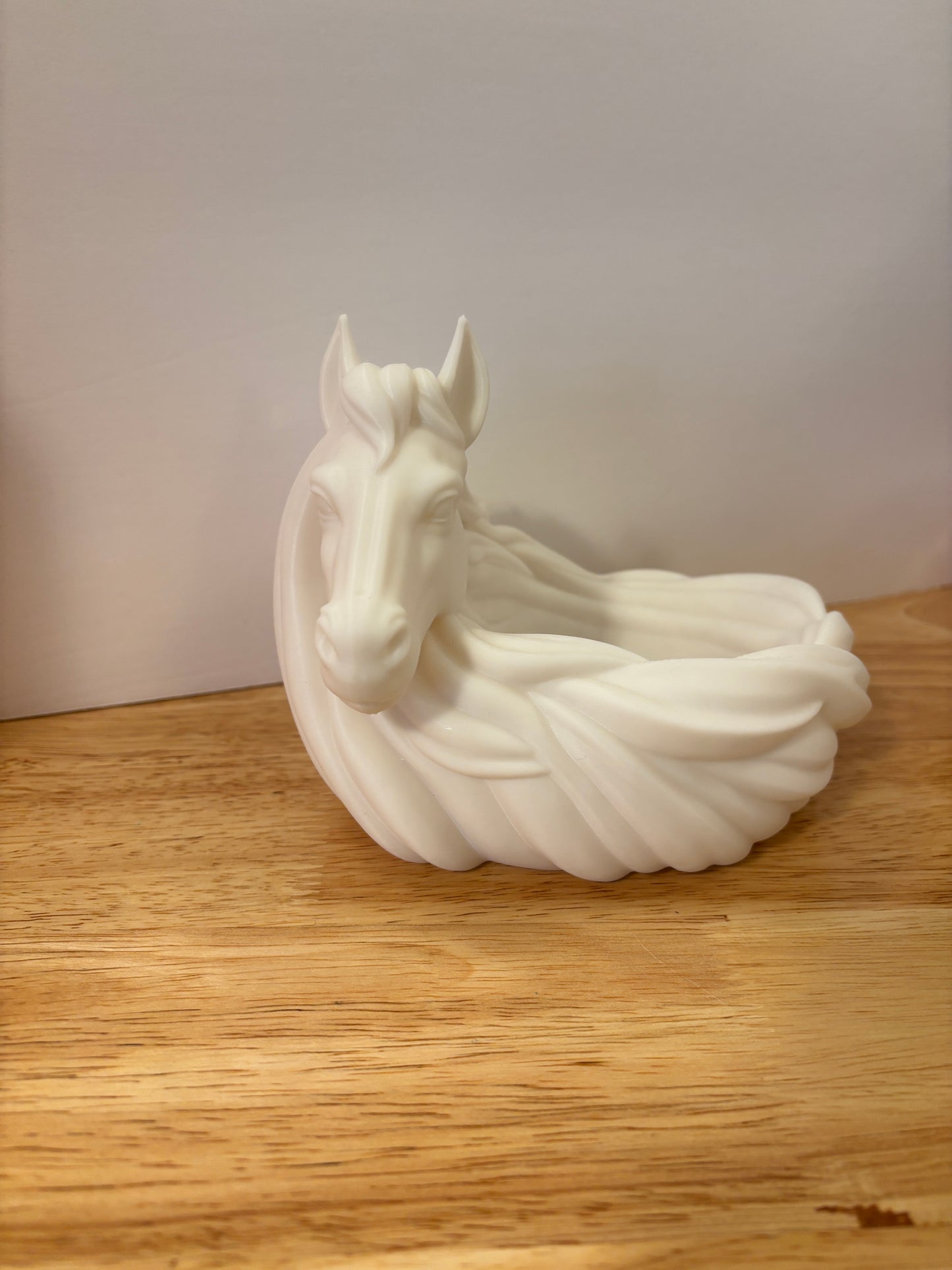 3D printed Horse Key holder bowl, 3D Printed Horse Catchall Bowl, Equestrian Desk Organizer, Horse Bowl