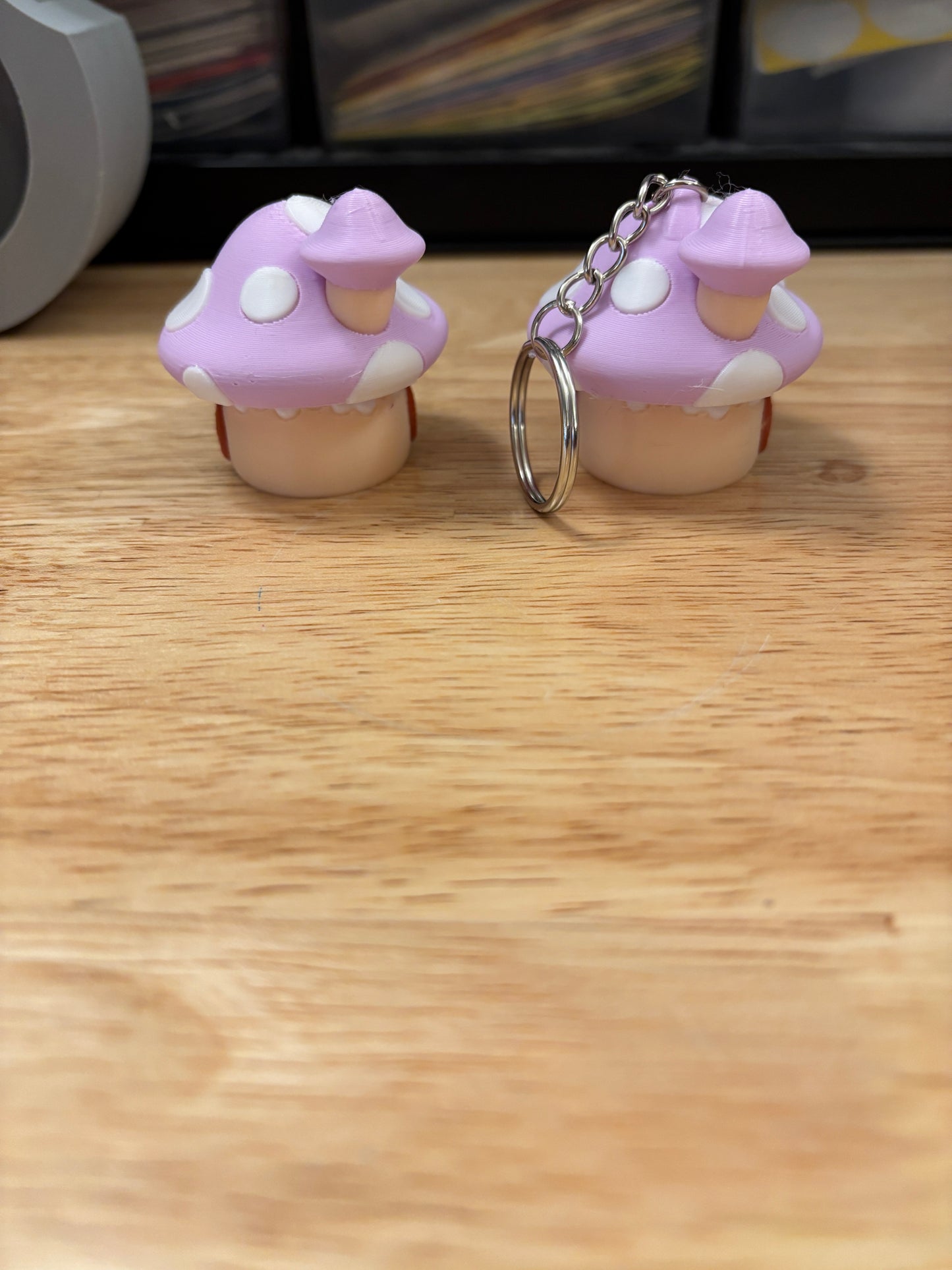 Clicky Mushroom Cottage Key chain