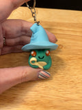 Customized Clicker Toad with hat Key chain, 3D printed Toad keychain, Hat on Toad Keychain, Clicky Keychain, Frog  clicker