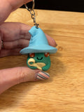 Customized Clicker Toad with hat Key chain, 3D printed Toad keychain, Hat on Toad Keychain, Clicky Keychain, Frog  clicker