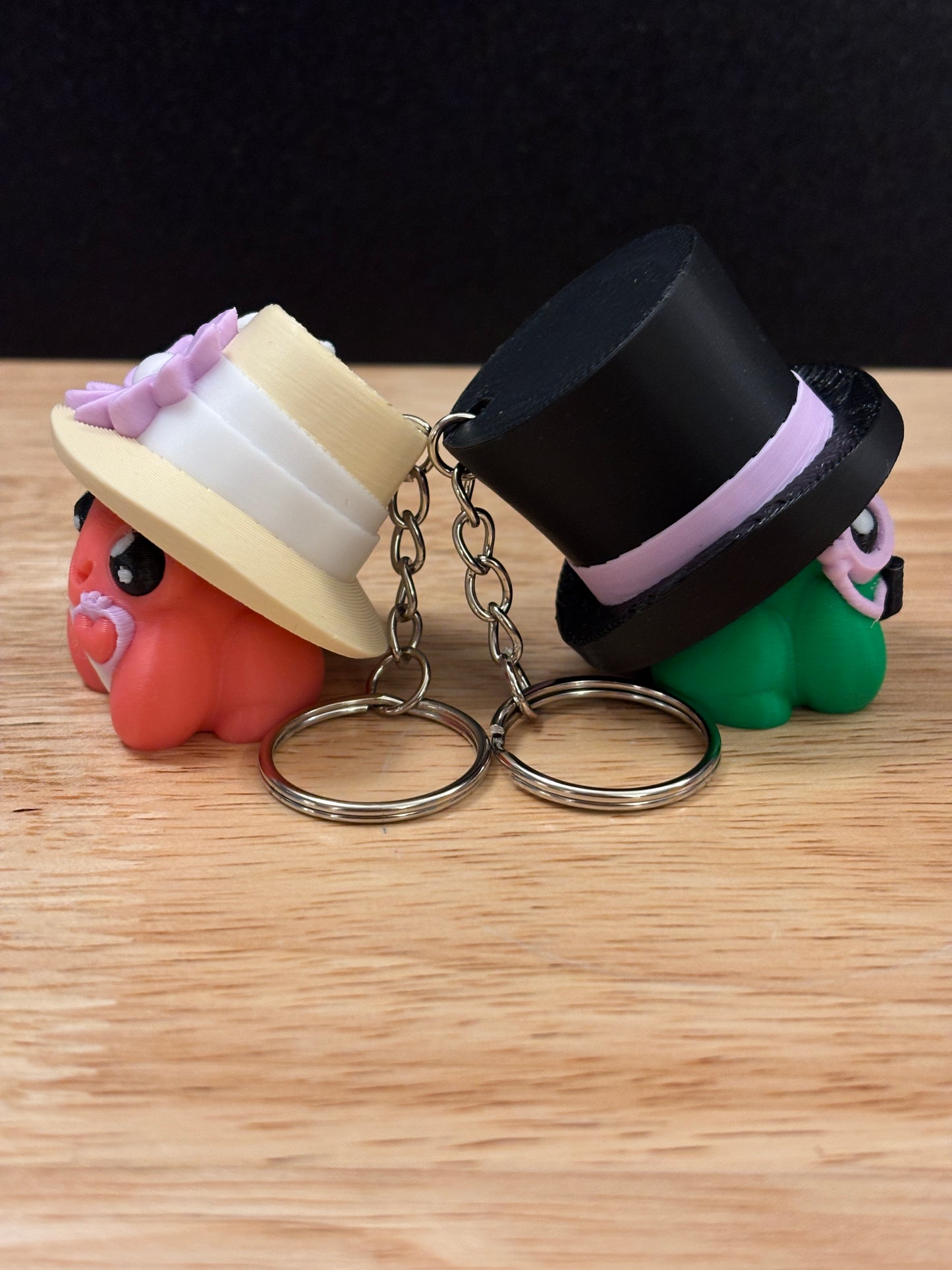 Clicker Opera Toad Key chain, 3D printed Toad keychain, Opera Frogs Keychain, Clicky Keychain, Frog Couple clicker, Opera Couple Clicker