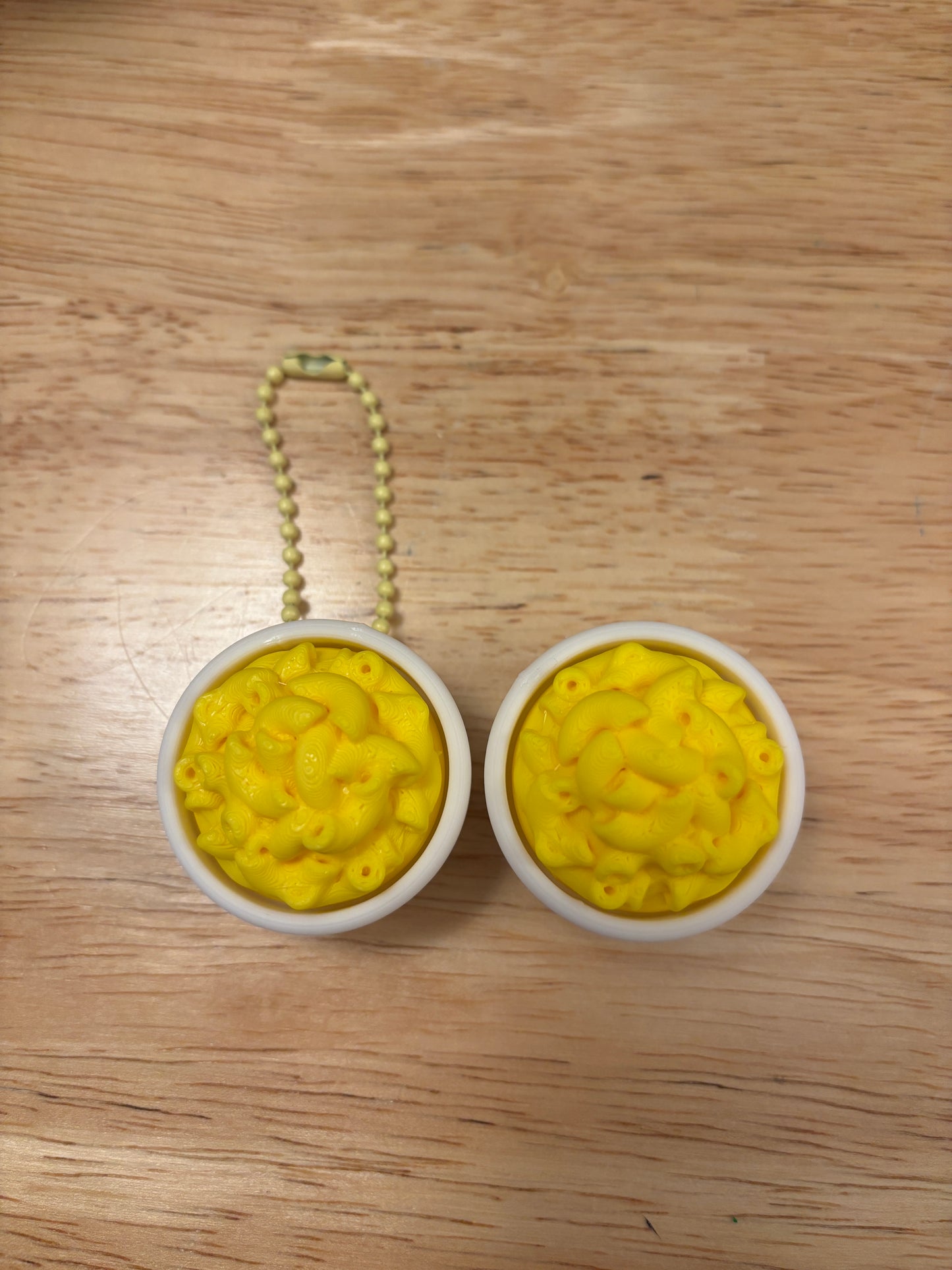 Mac n Cheese fidget clicker, mac n cheese clicker, food fidget clicker keychain