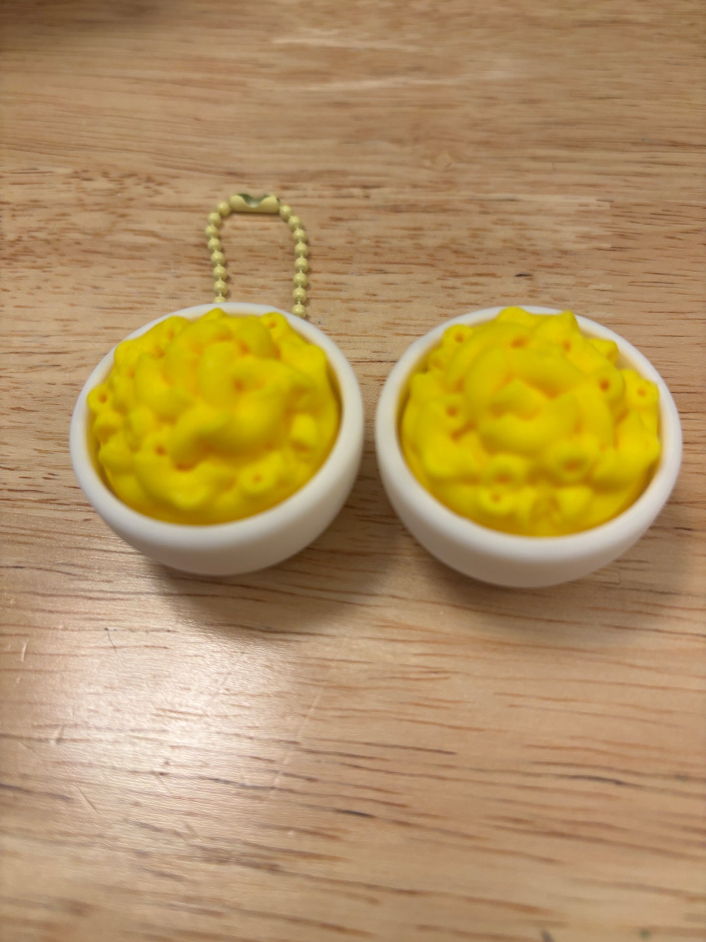 Mac n Cheese fidget clicker, mac n cheese clicker, food fidget clicker keychain