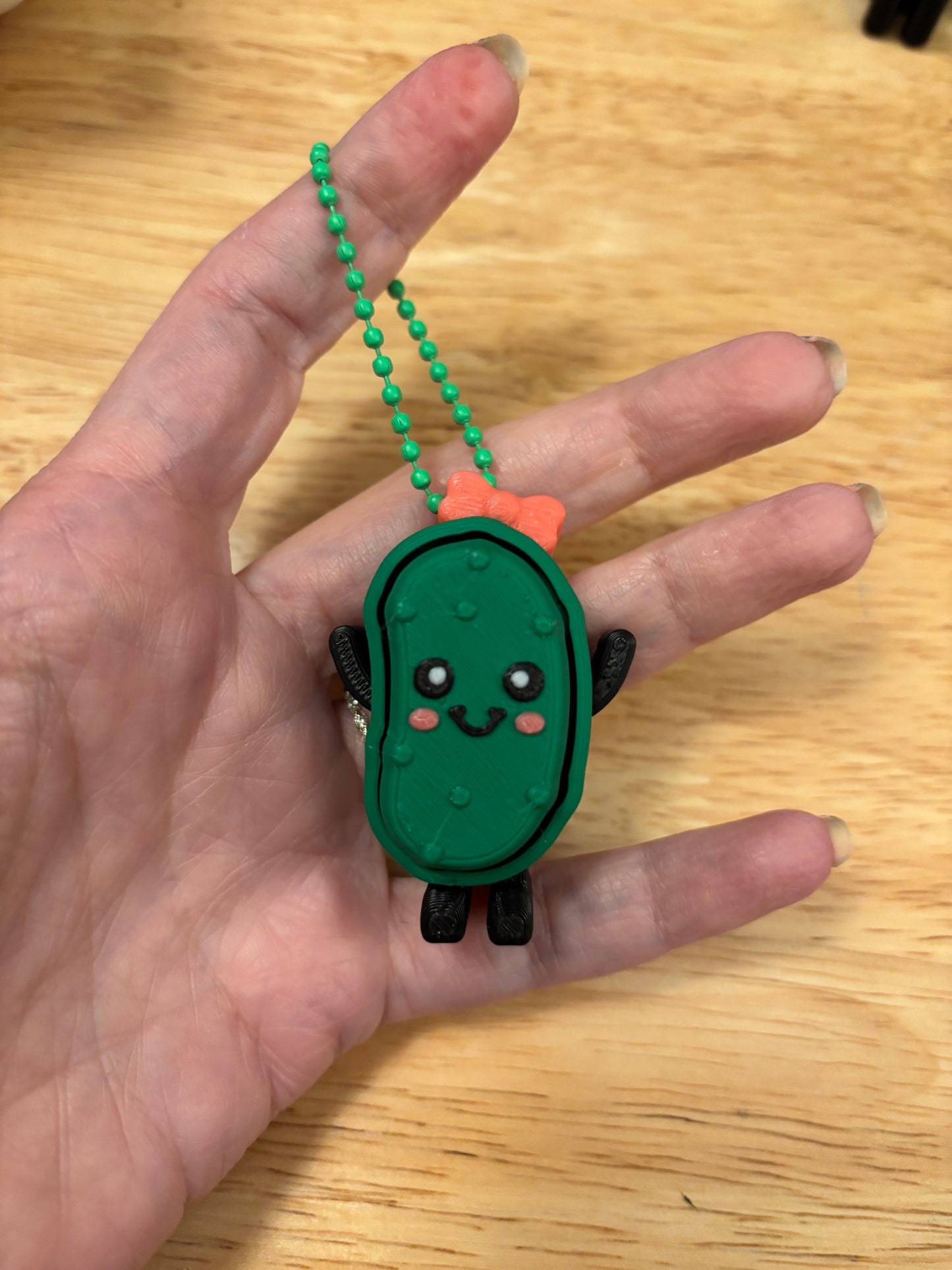 Fidget Clicker Pickle, Customize Pickle Clicker, Keychain Pickle Clicker, Fidget Pickle