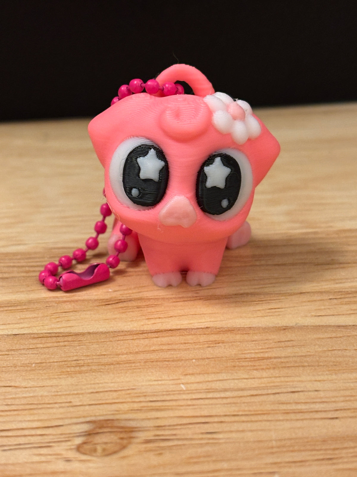Pink baby pig Key chain, 3D printed piglet keychain, Baby Pig Key chain