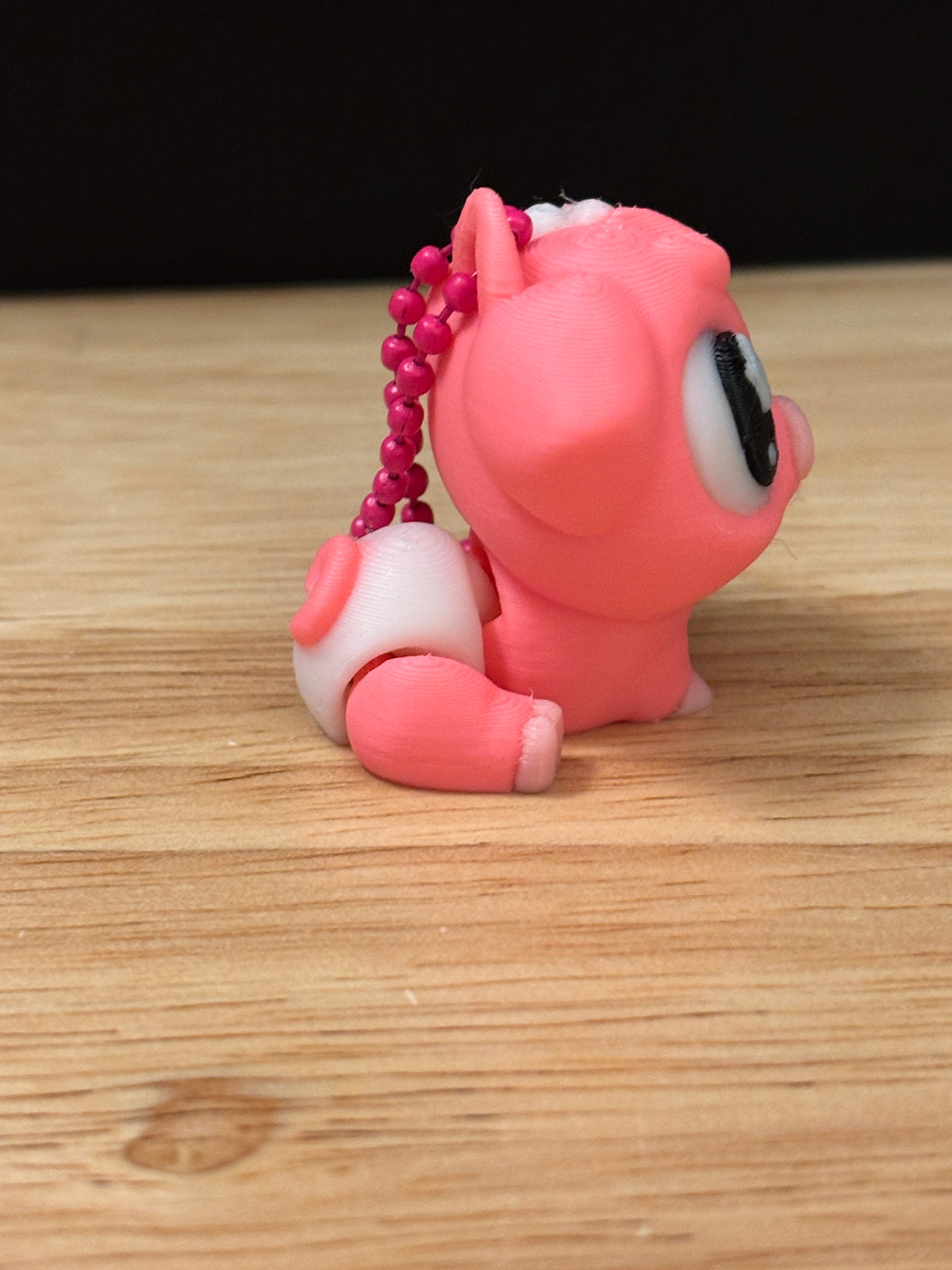 Pink baby pig Key chain, 3D printed piglet keychain, Baby Pig Key chain