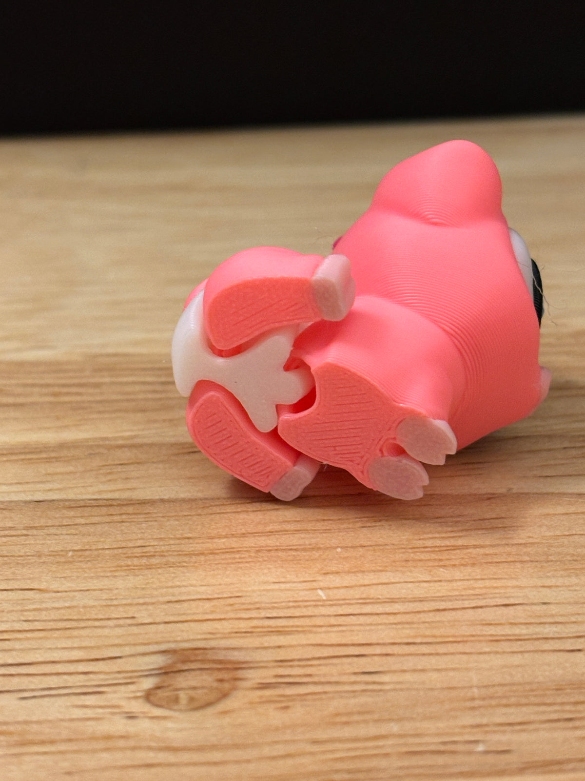 Pink baby pig Key chain, 3D printed piglet keychain, Baby Pig Key chain
