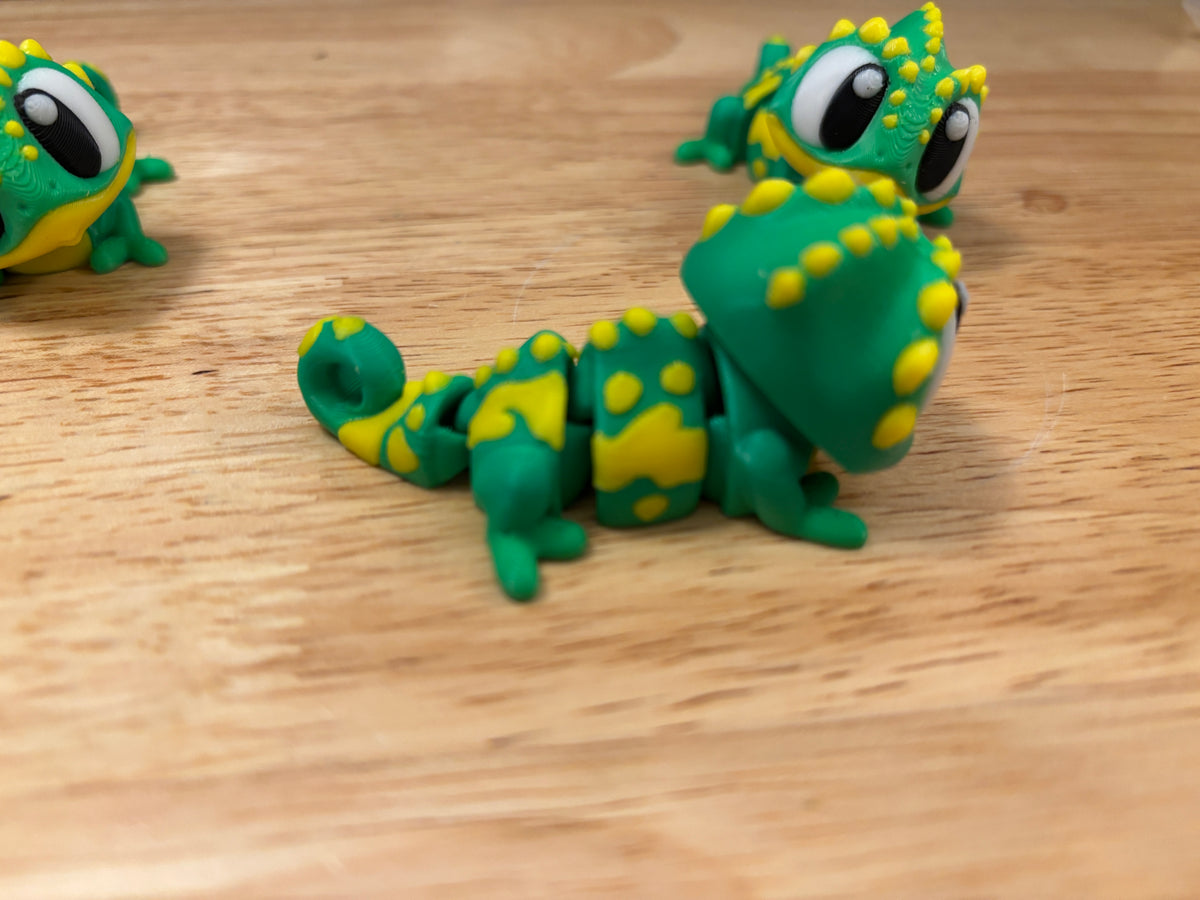 Chameleon Key chain, 3D printed lizard keychain, Chameleon key chain