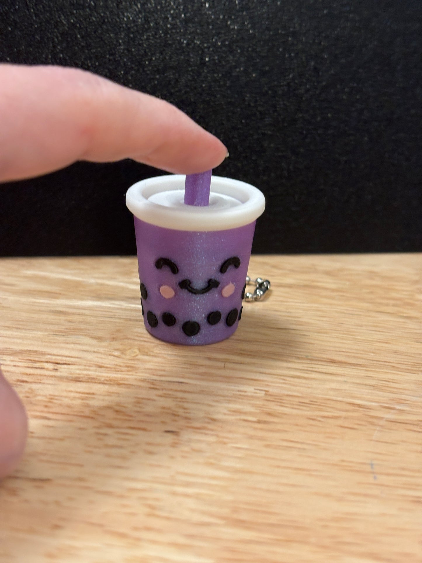 Clicker Boba Key chain, 3D printed Tea keychain, Boba Clicker