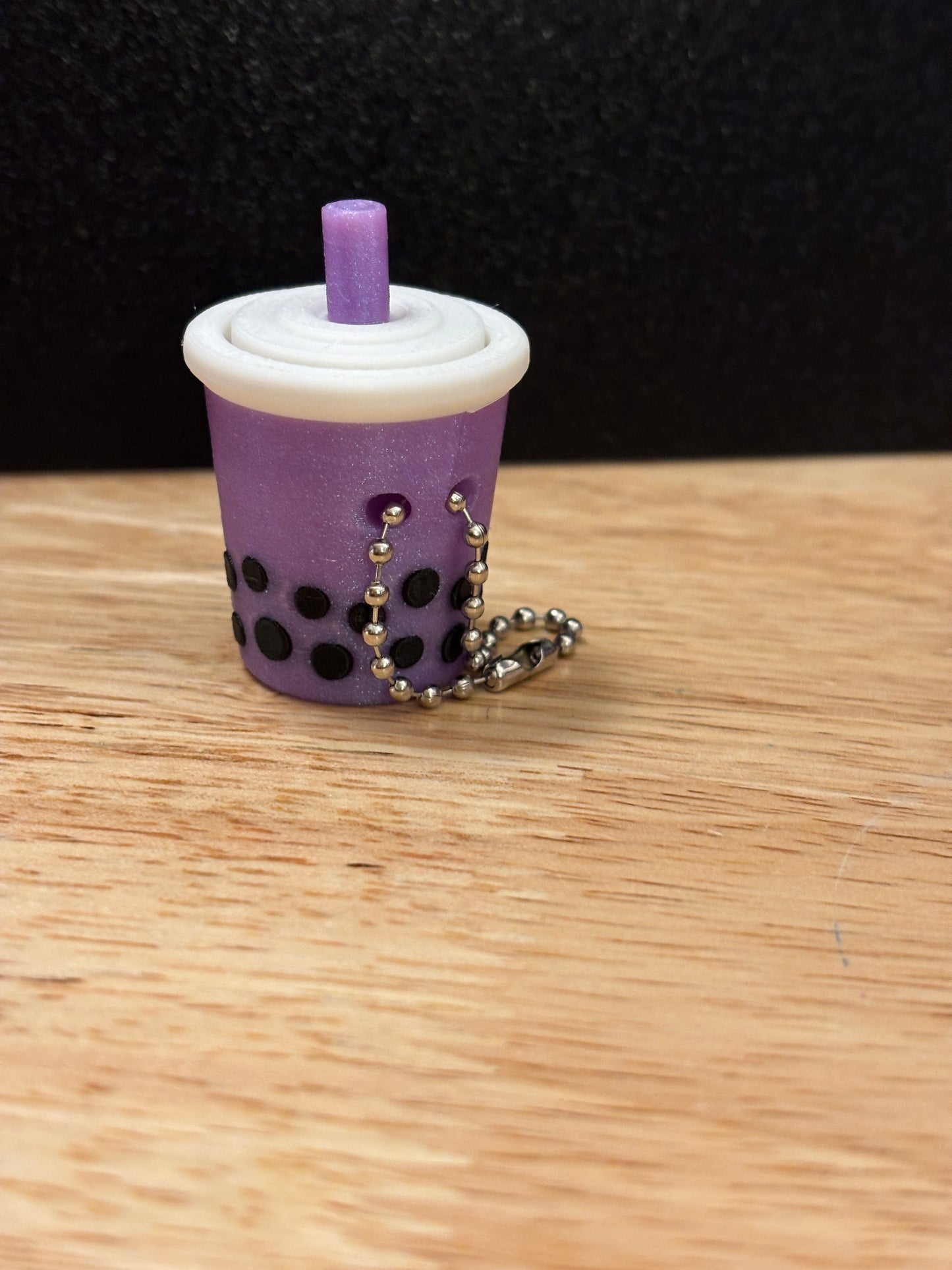 Clicker Boba Key chain, 3D printed Tea keychain, Boba Clicker