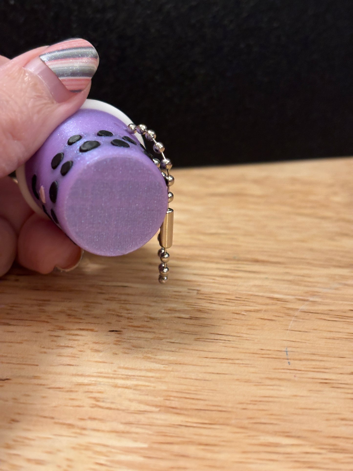 Clicker Boba Key chain, 3D printed Tea keychain, Boba Clicker