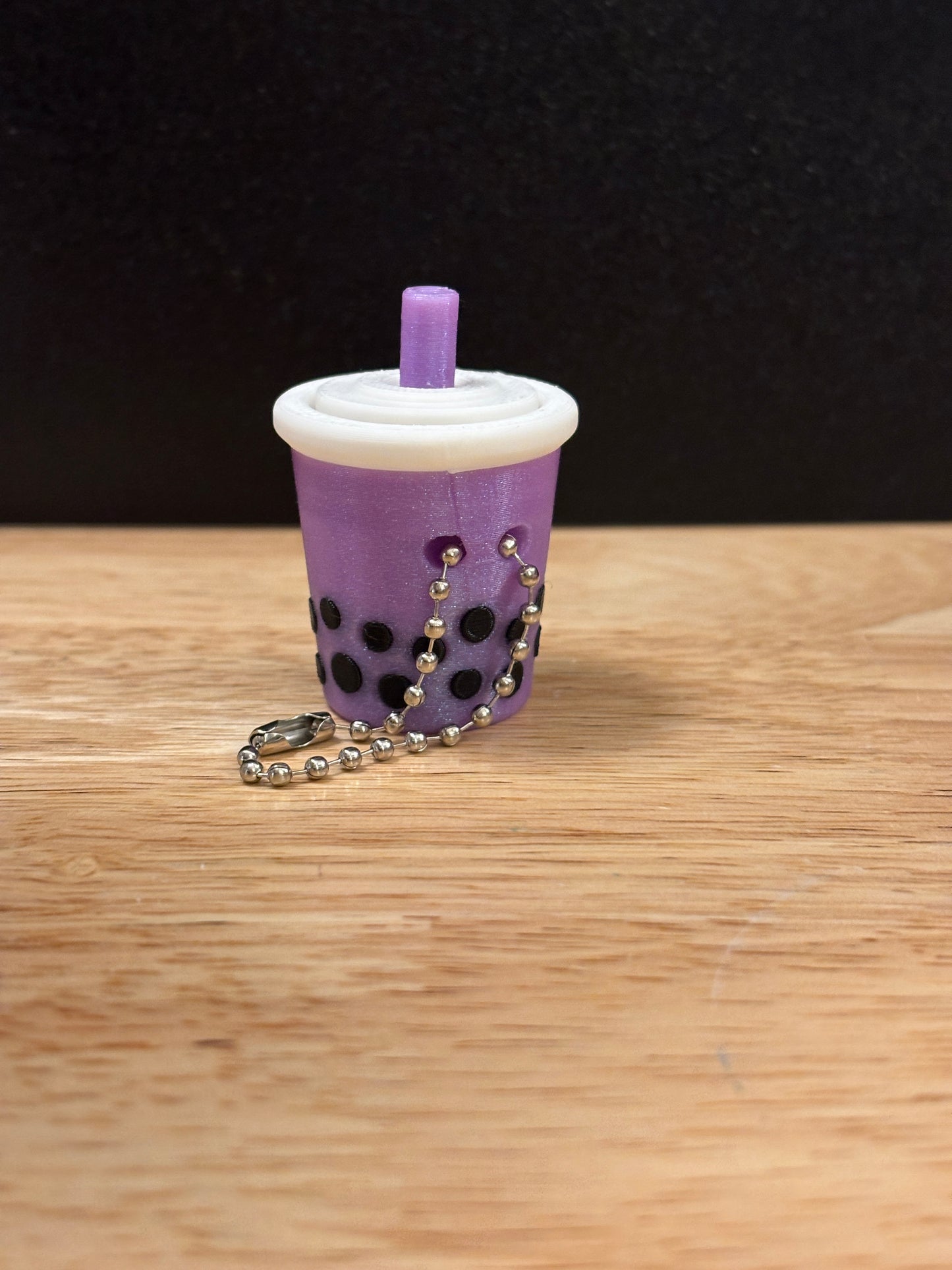 Clicker Boba Key chain, 3D printed Tea keychain, Boba Clicker
