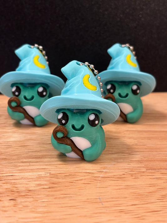 Clicker Wizard Toad Key chain, 3D printed Toad keychain, Toad Keychain, Clicky Keychain, Frog Wizard clicker
