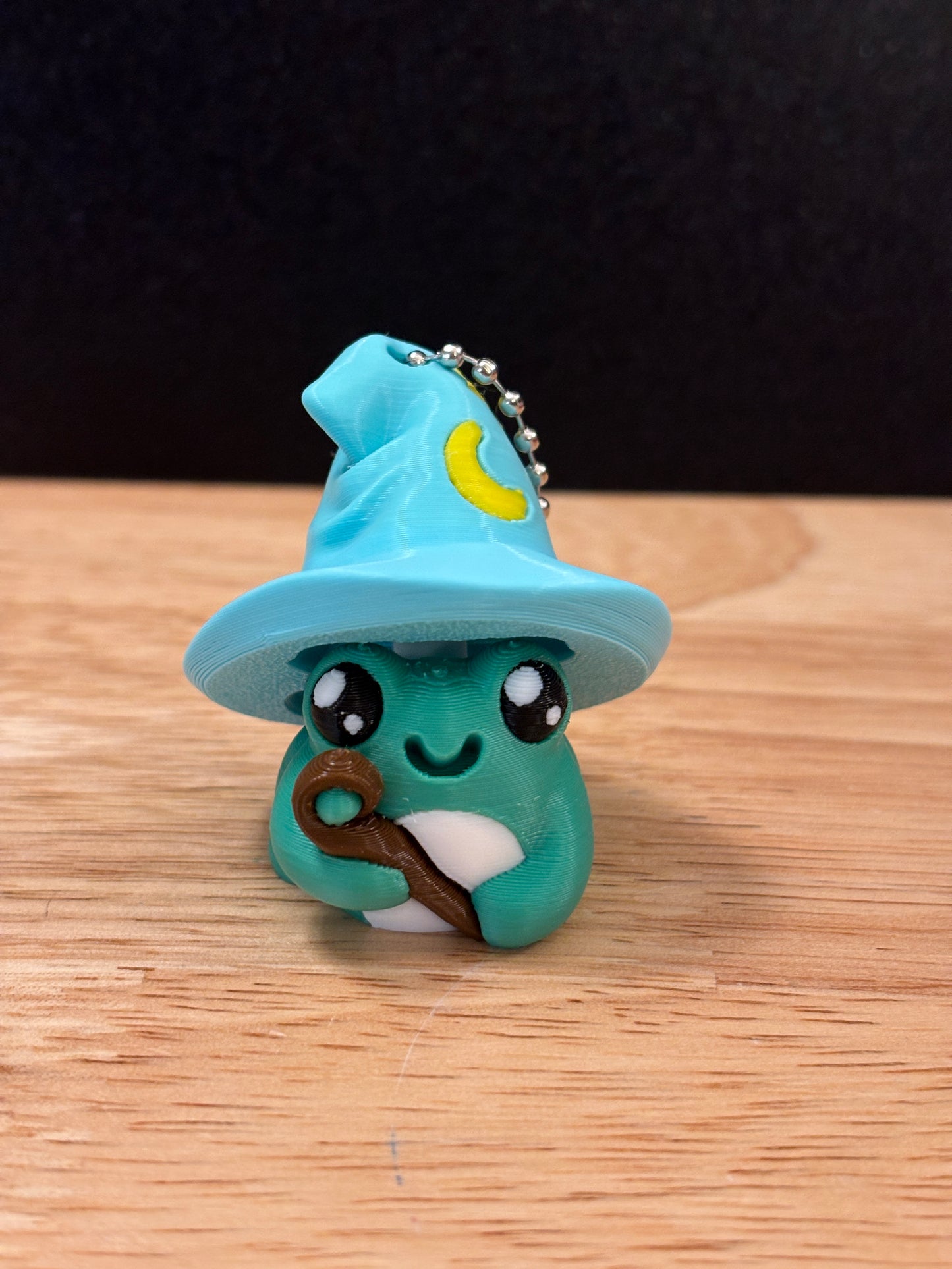 Clicker Wizard Toad Key chain, 3D printed Toad keychain, Toad Keychain, Clicky Keychain, Frog Wizard clicker
