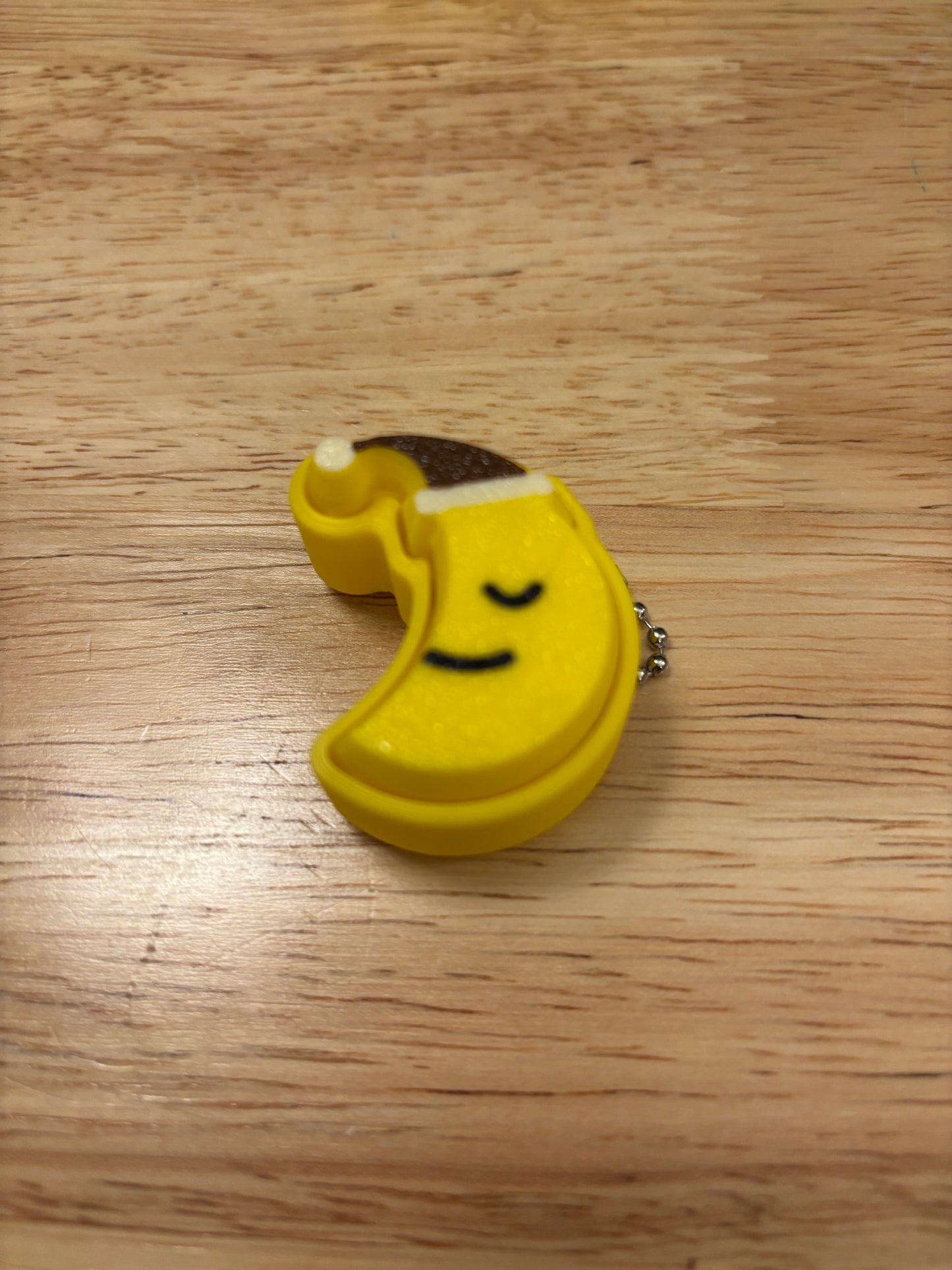 Moon fidget clicker, Moon clicker, Smile on Moon fidget clicker keychain