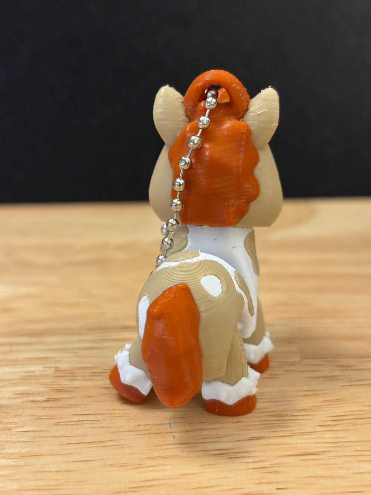 3D printed Brown Spotted Horse, Horse keychain, Solid Brown Horse key chain, Horse key chain
