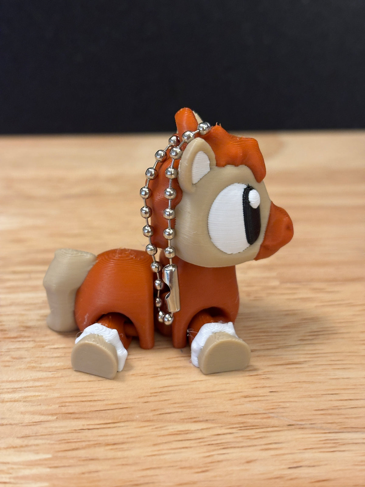 3D printed Brown Spotted Horse, Horse keychain, Solid Brown Horse key chain, Horse key chain