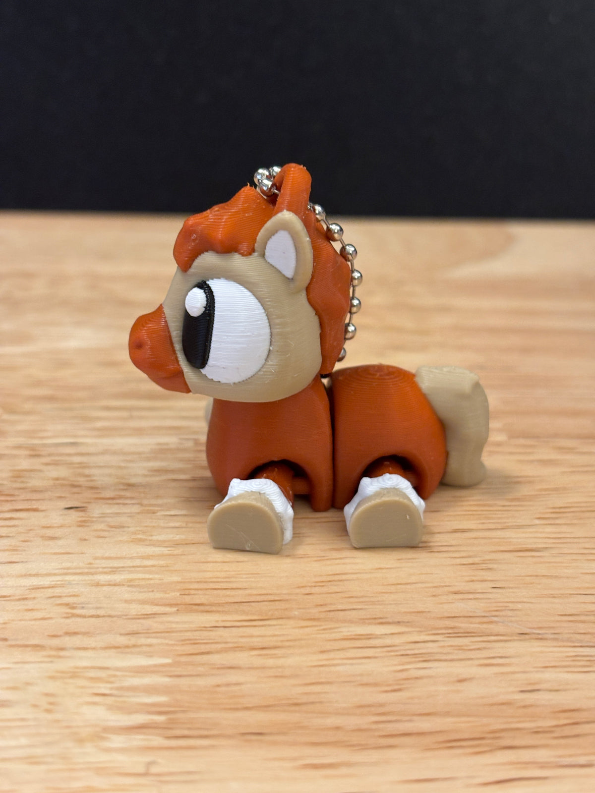 3D printed Brown Spotted Horse, Horse keychain, Solid Brown Horse key chain, Horse key chain