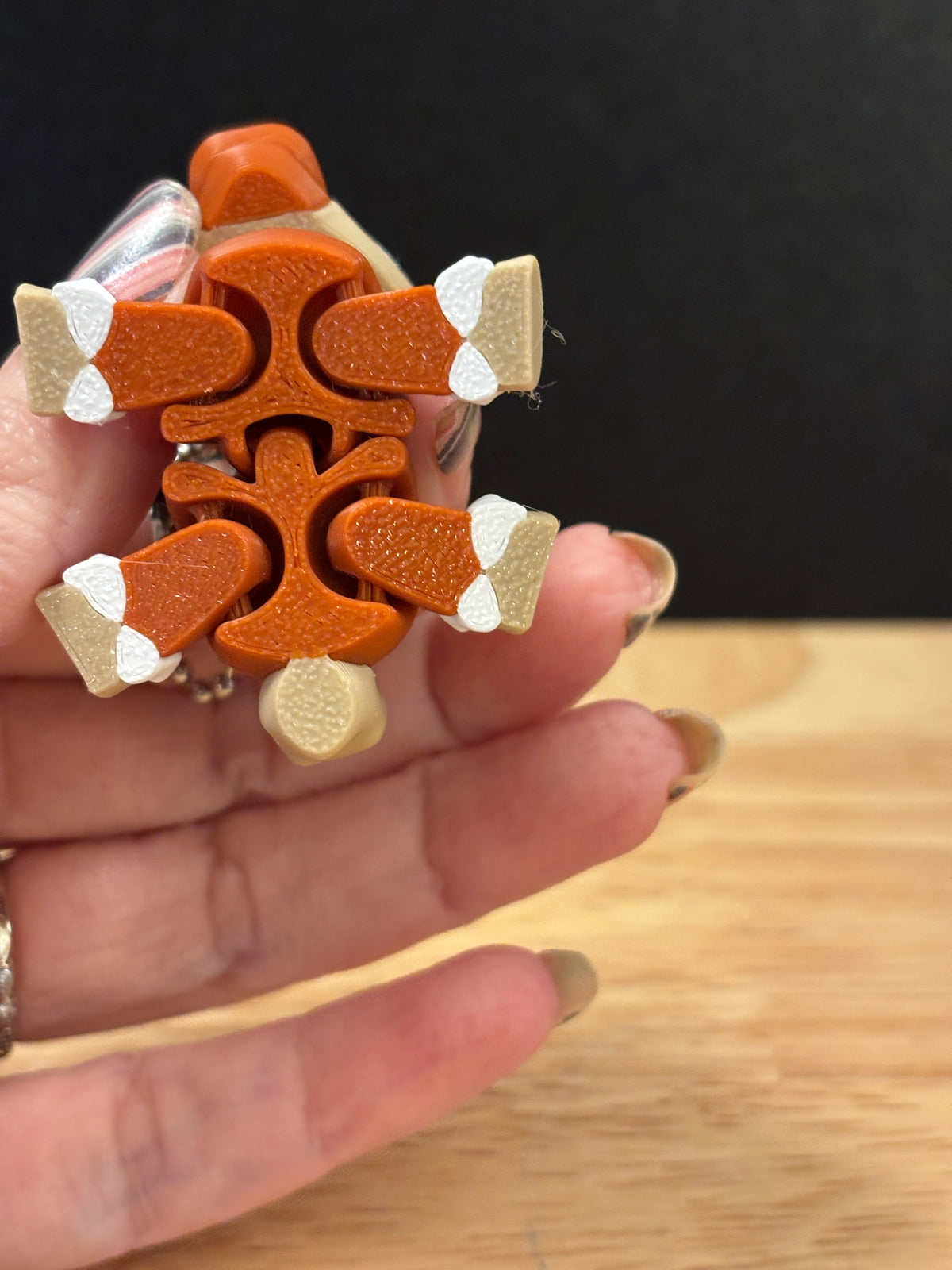 3D printed Brown Spotted Horse, Horse keychain, Solid Brown Horse key chain, Horse key chain