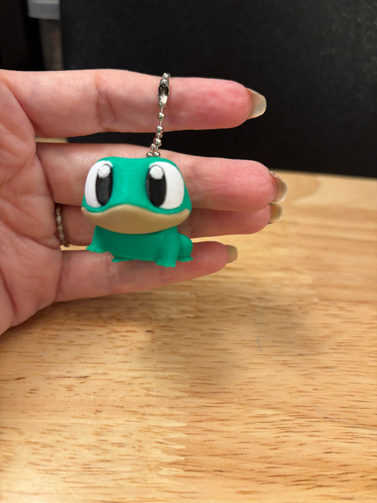Frog Key chain, 3D printed keychain, Frog keychain, Frog Key chain, Flexi Frog Key Chain