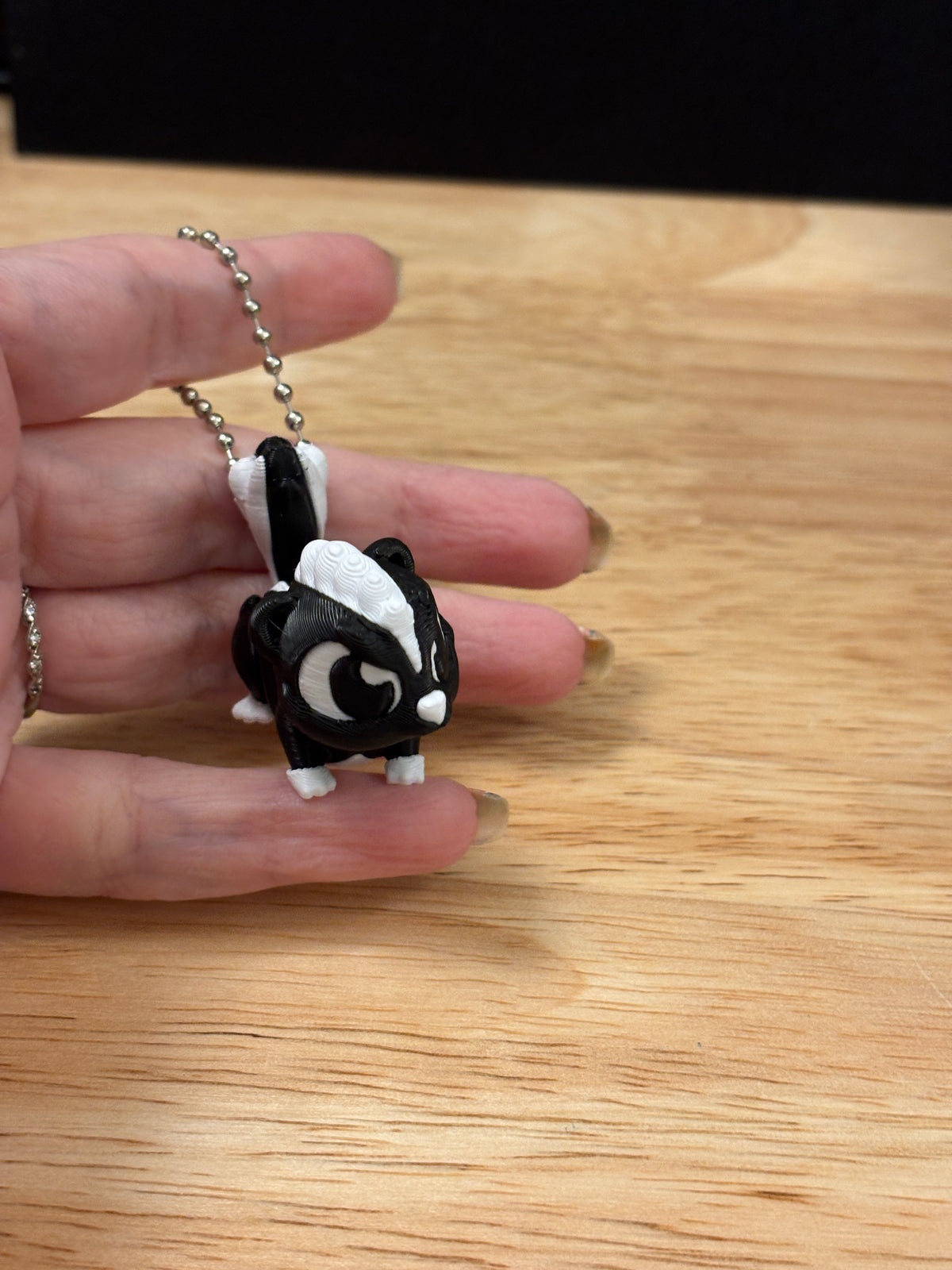 Skunk Key chain, 3D printed Skunk keychain, Skunk Keychain,  Skunk key chain