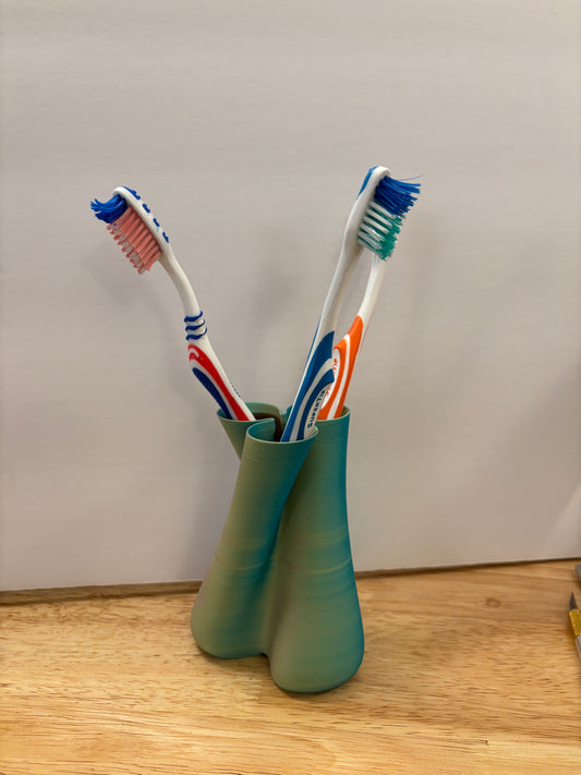 Triple toothbrush holder, Custom 3D Printed