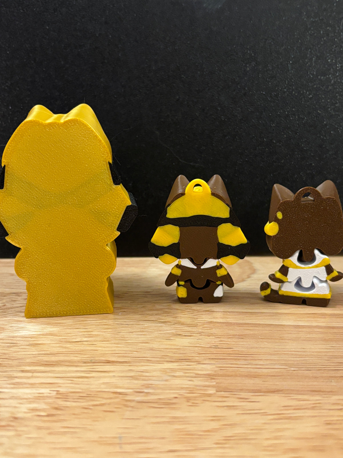 Two Cute Egyptian Cat key chains with sarcophagus, 3D printed cat key chains, sarcophagus with two Egyptian cat keychains, cat key chains