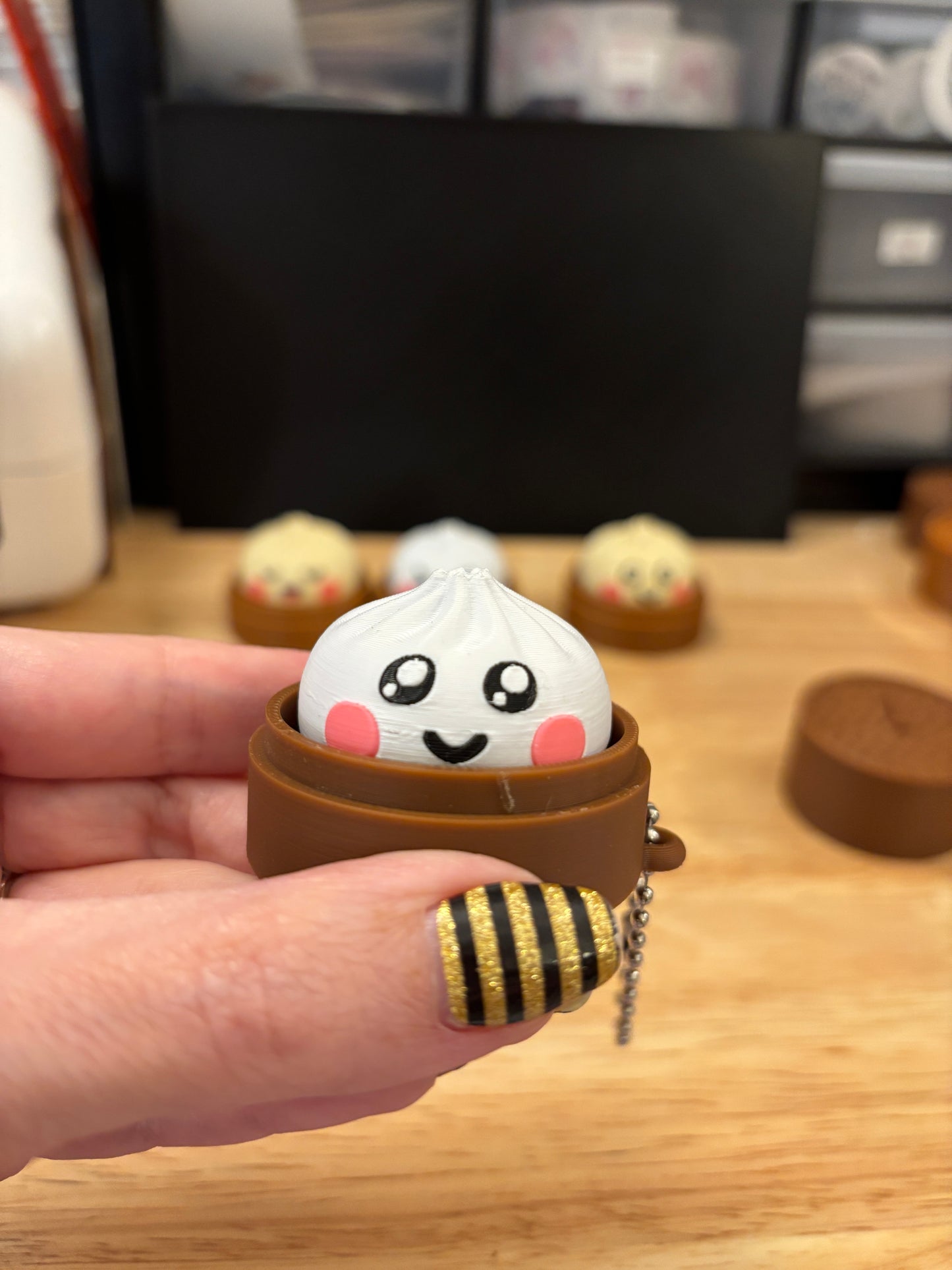 Clicky Dumpling Keychain