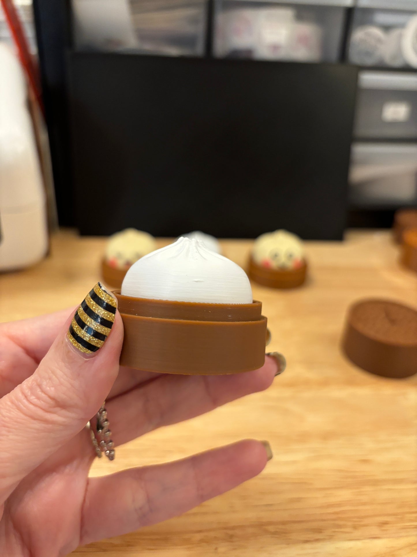 Clicky Dumpling Keychain